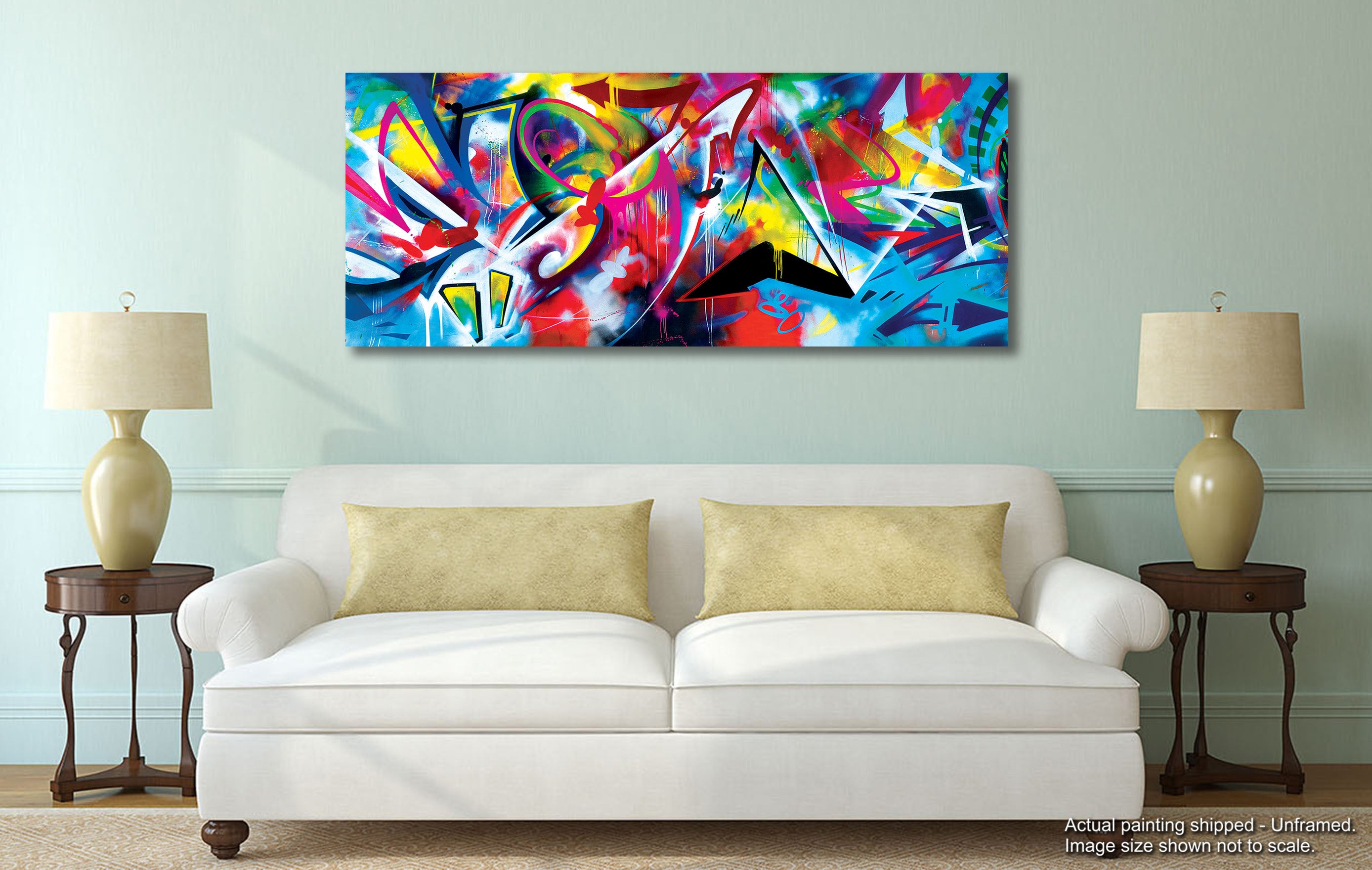 Colors of World - Unframed Canvas Painting