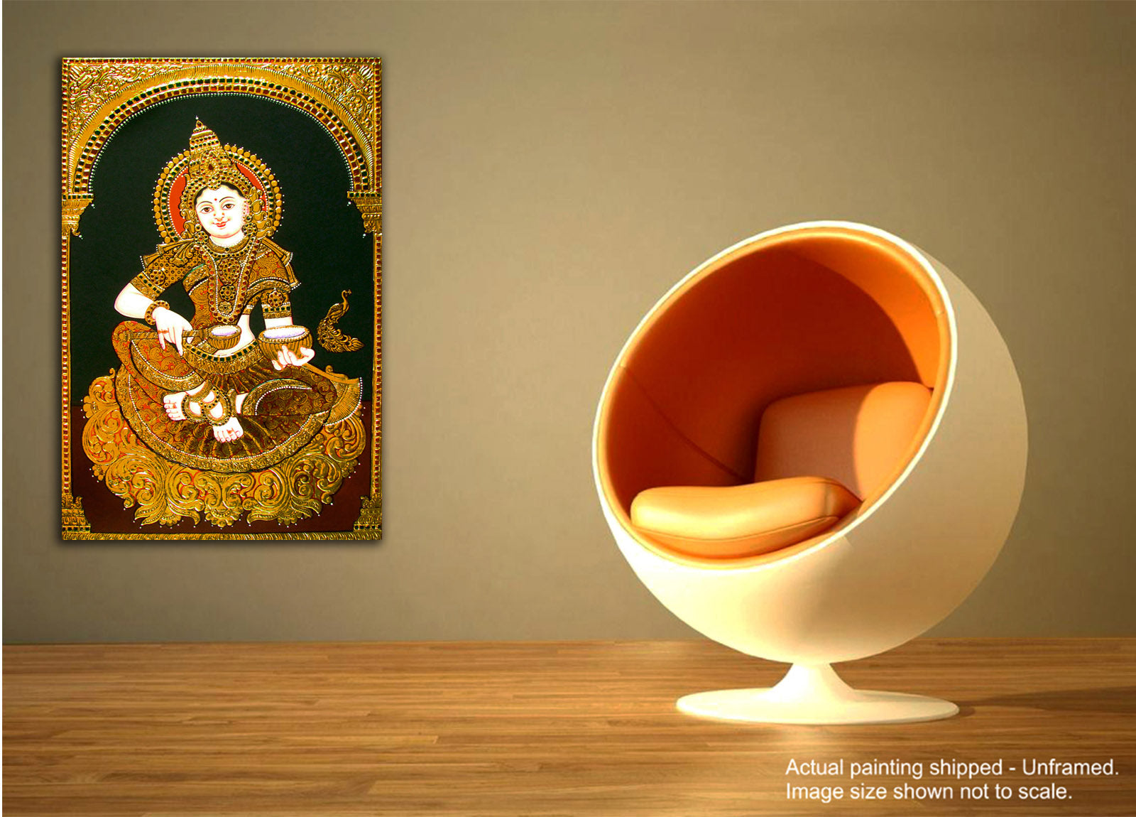 Hindu Goddess - Unframed Canvas Painting