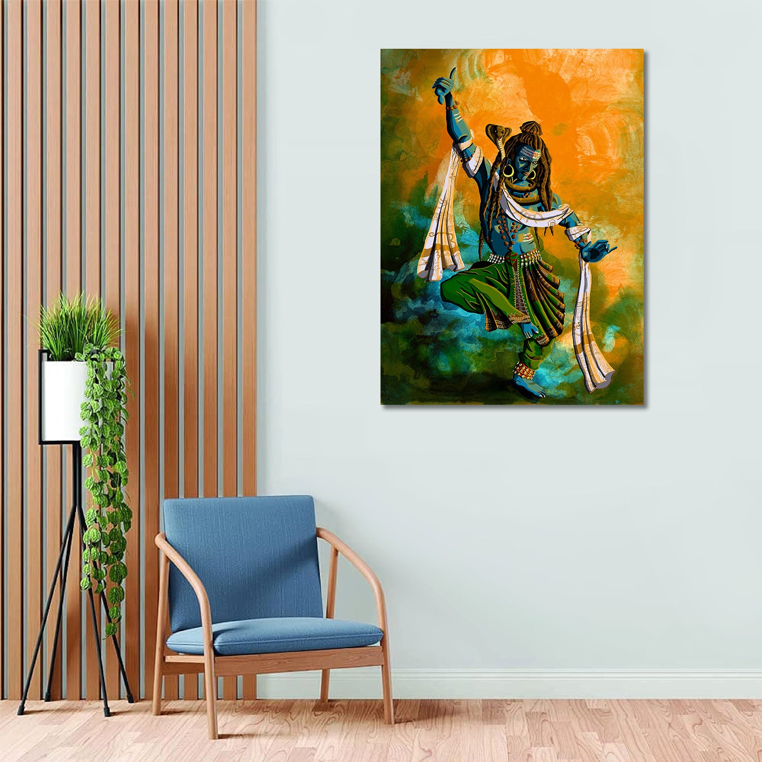 Lord Shiva - Unframed Canvas Painting