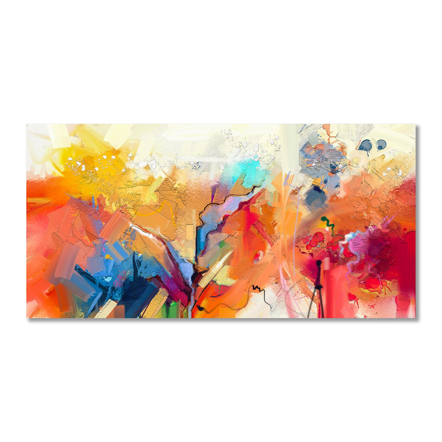 Colors of Life - Unframed Canvas Painting
