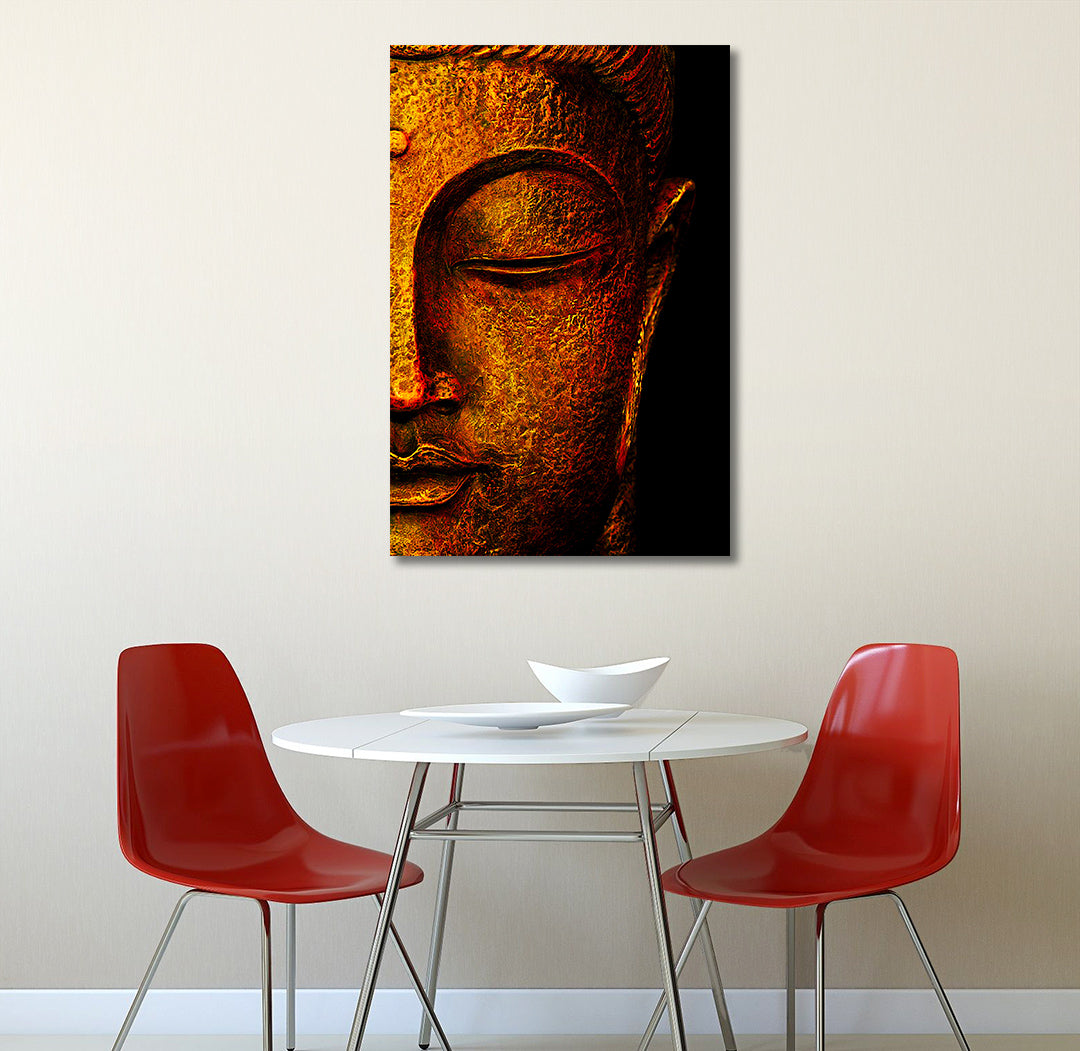 Lord Buddha - Unframed Canvas Painting