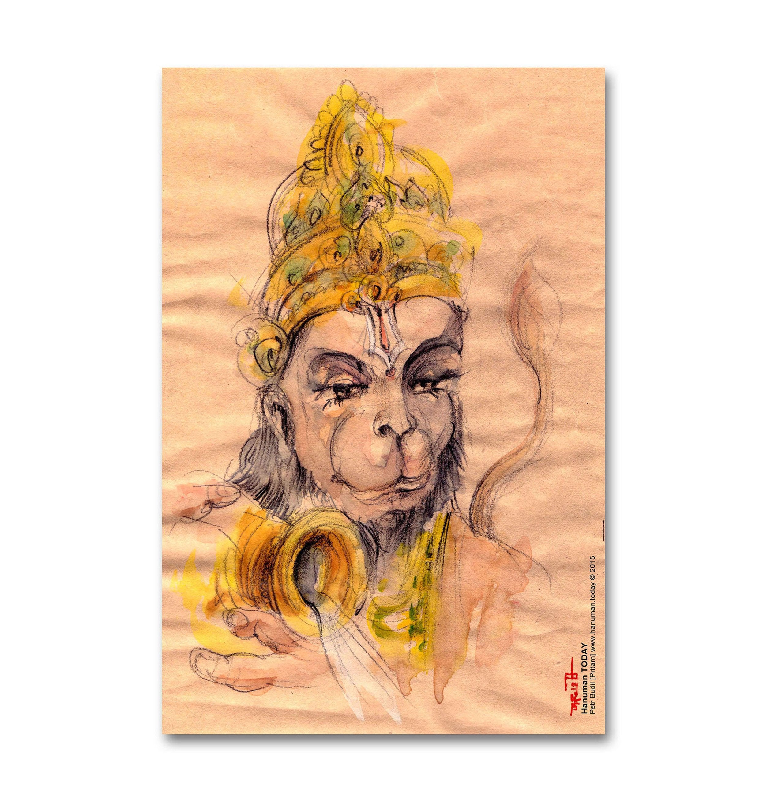 Jai Shri Hanuman Abstract Art