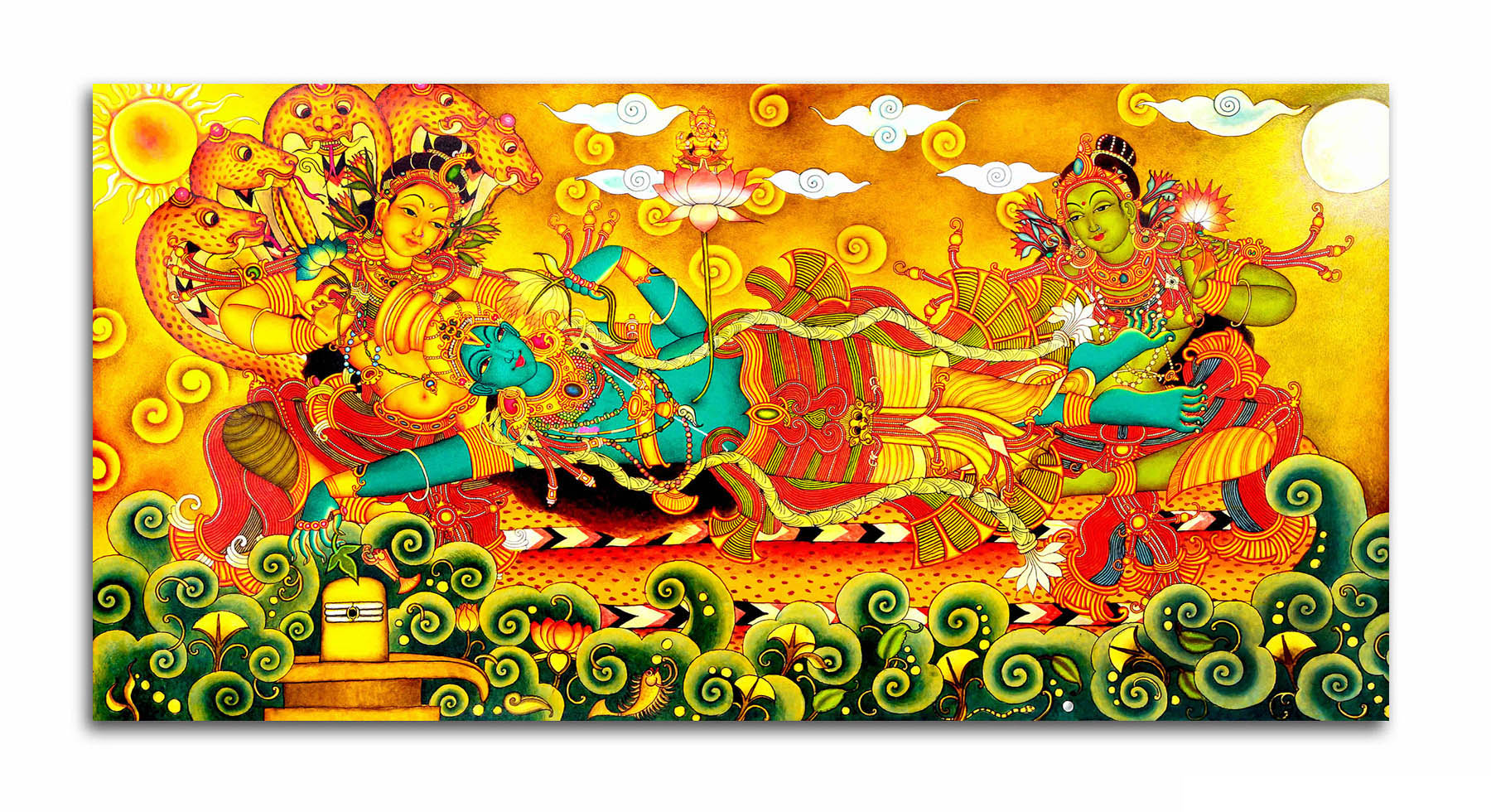Vishnu Avatar - Unframed Canvas Painting