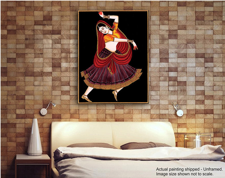 The Dancing Girl - Unframed Canvas Painting
