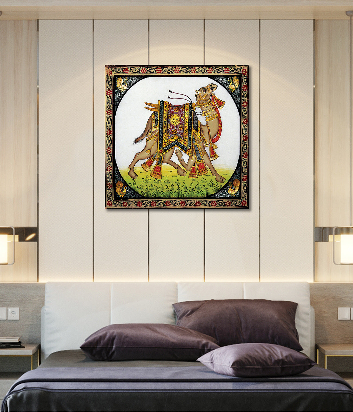 The Royal Camel - Unframed Canvas Painting