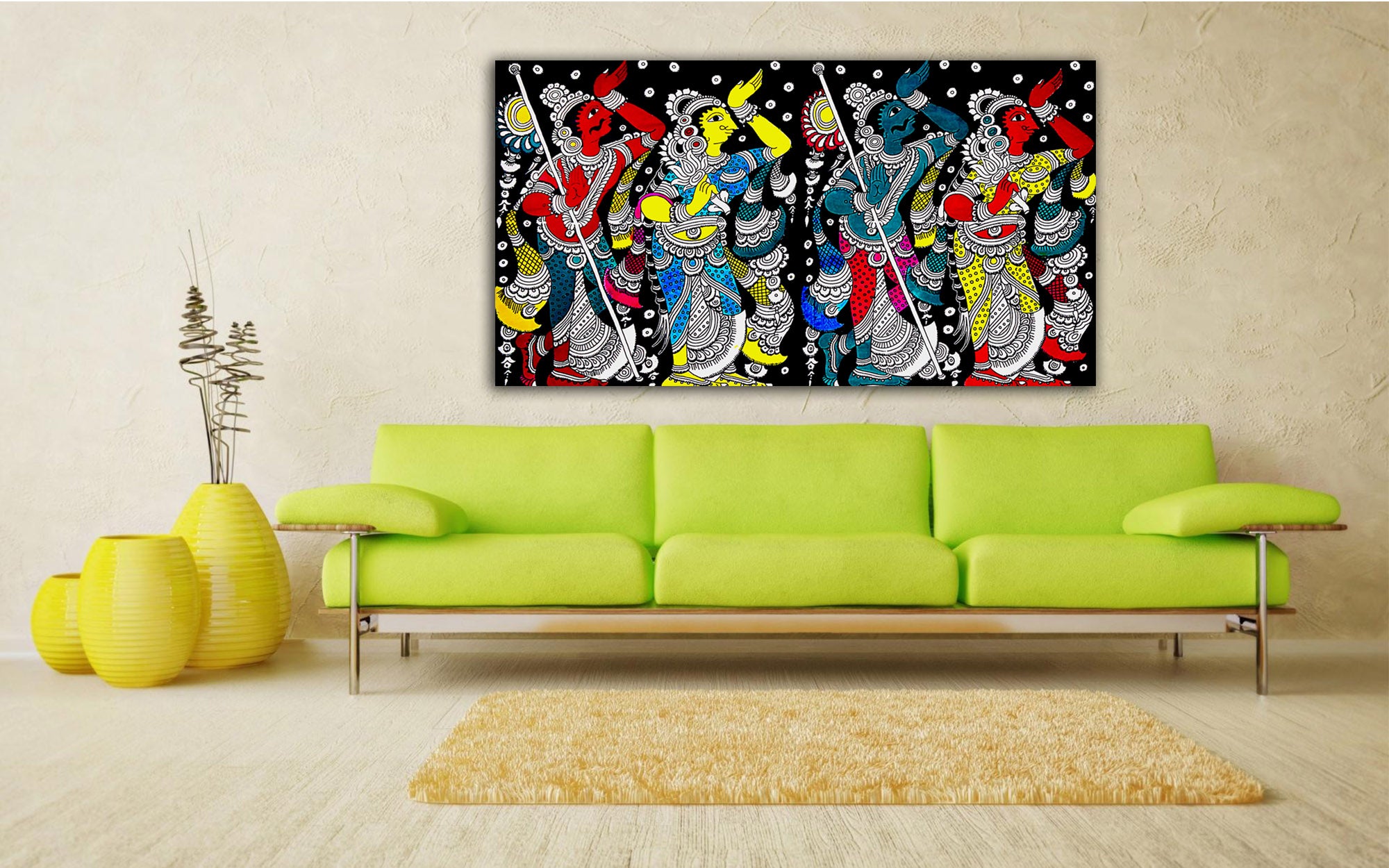 Dancing Couple - Unframed Canvas Painting
