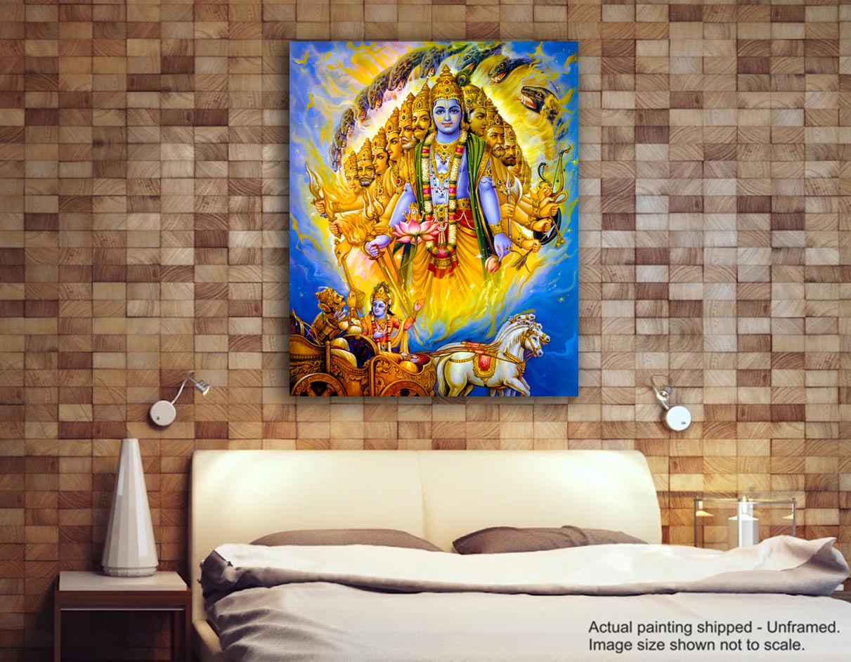 Jai Sri Krishna - Unframed Canvas Painting