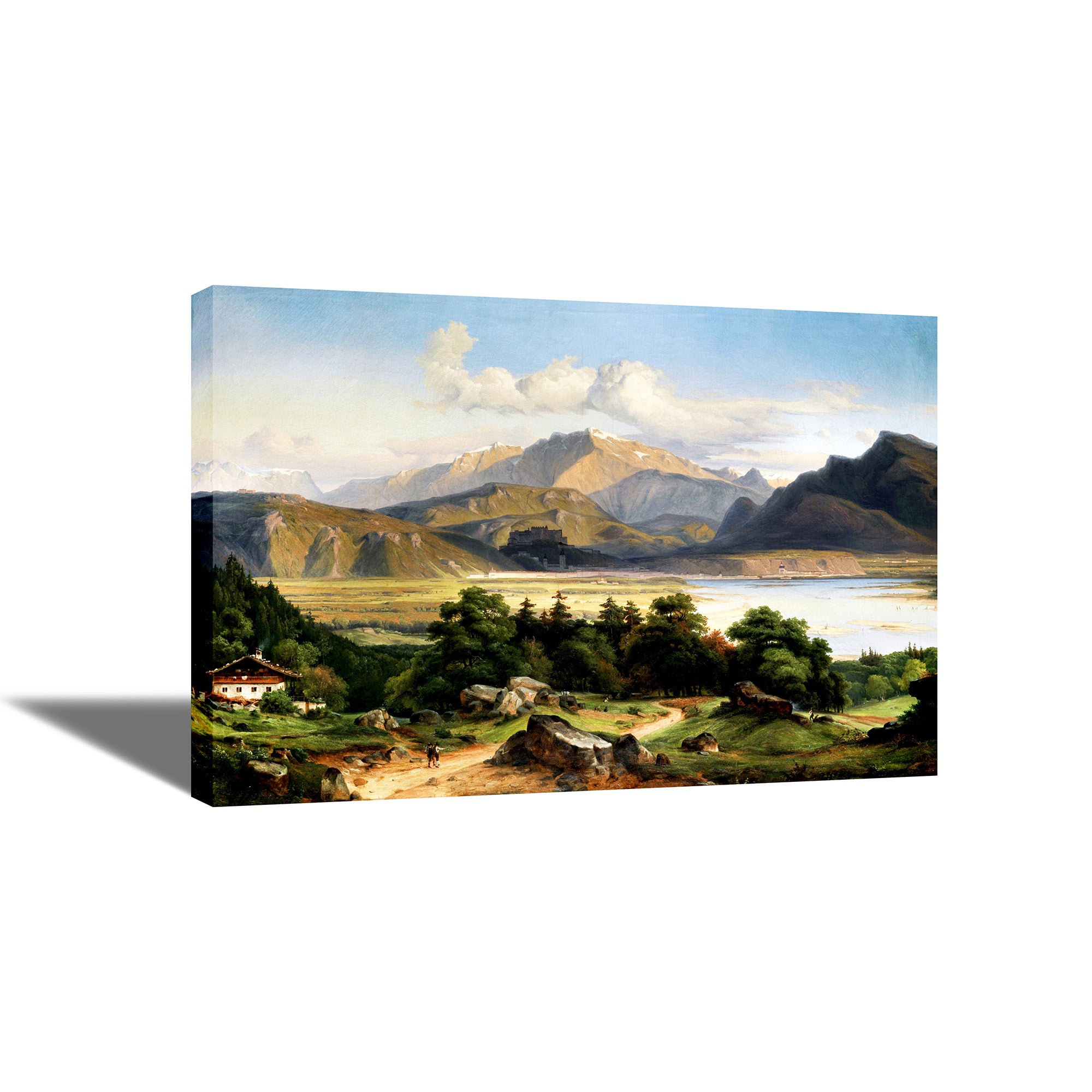 Beautiful Mountain - Canvas Painting - Framed