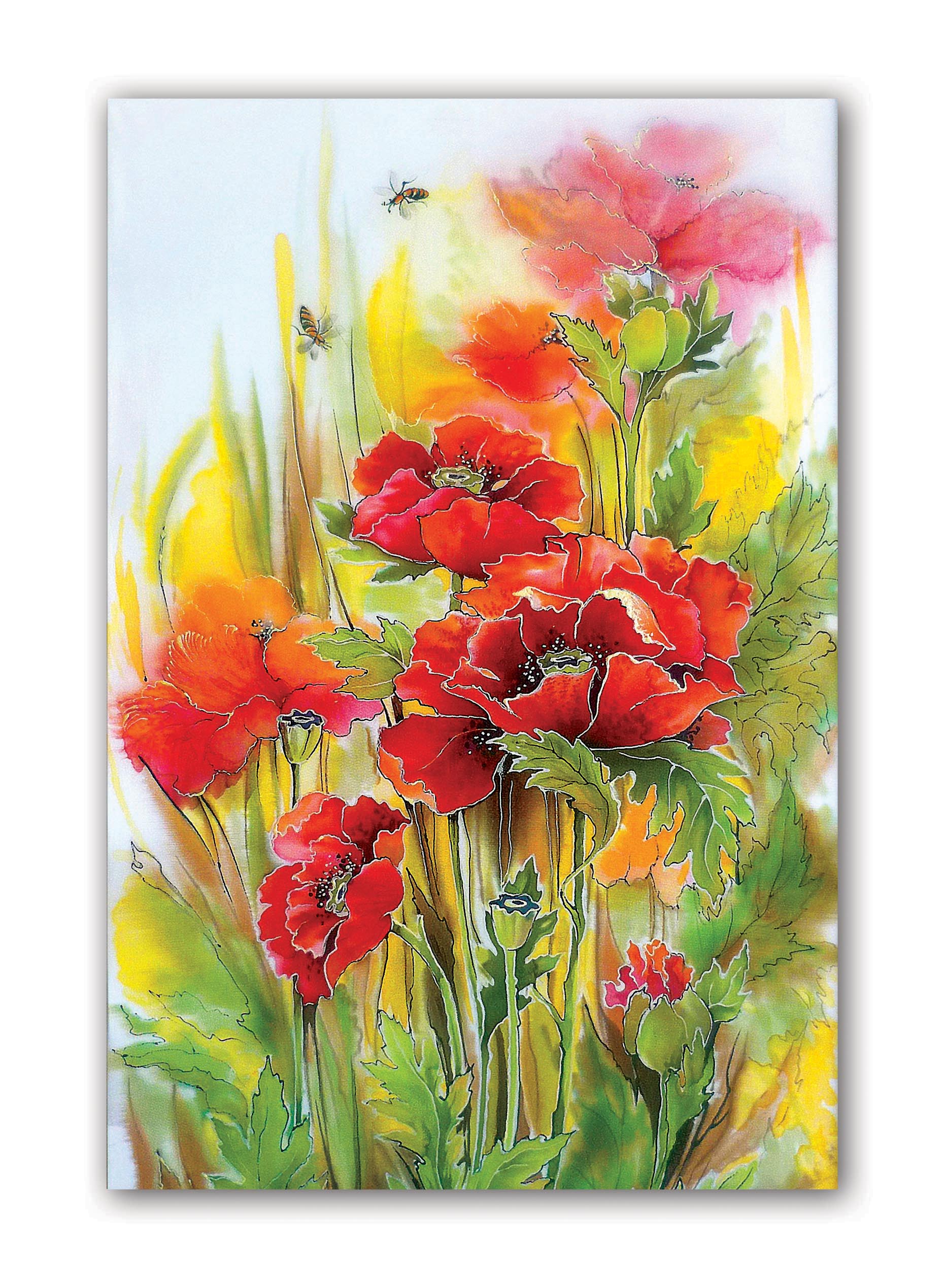 Gorgeous Red Flower - Unframed Canvas Painting