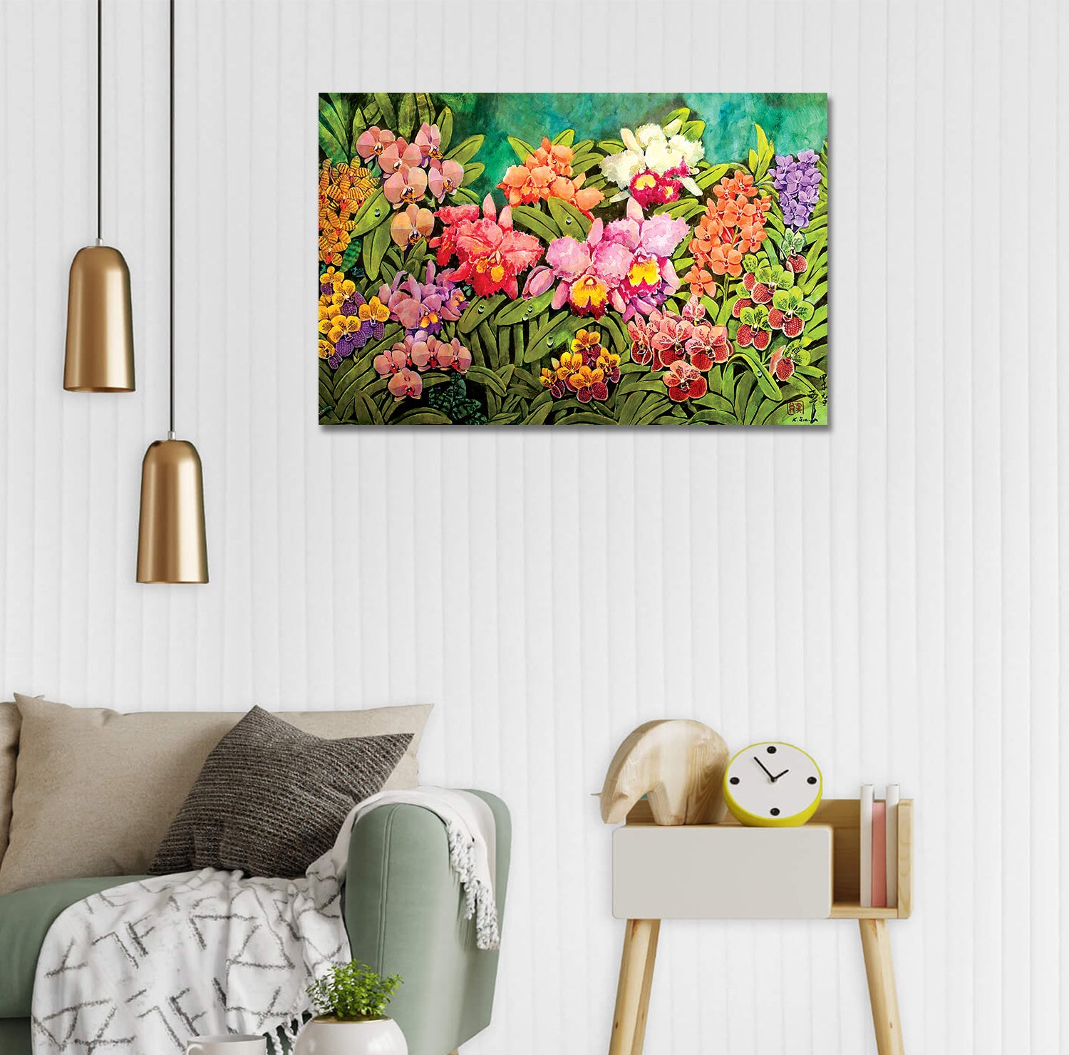 Colorful Flower - Unframed Canvas Painting