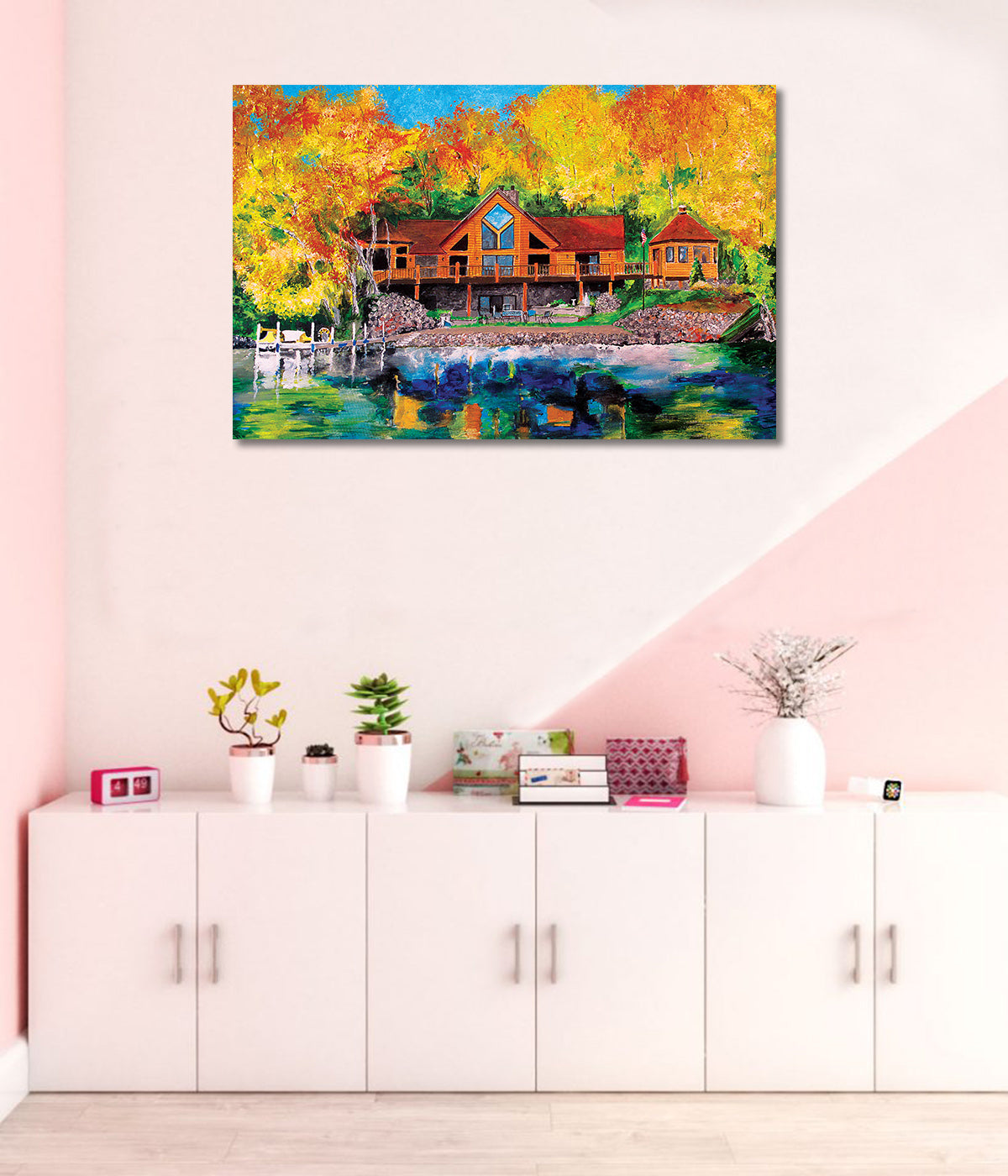 Summer House - Unframed Canvas Painting