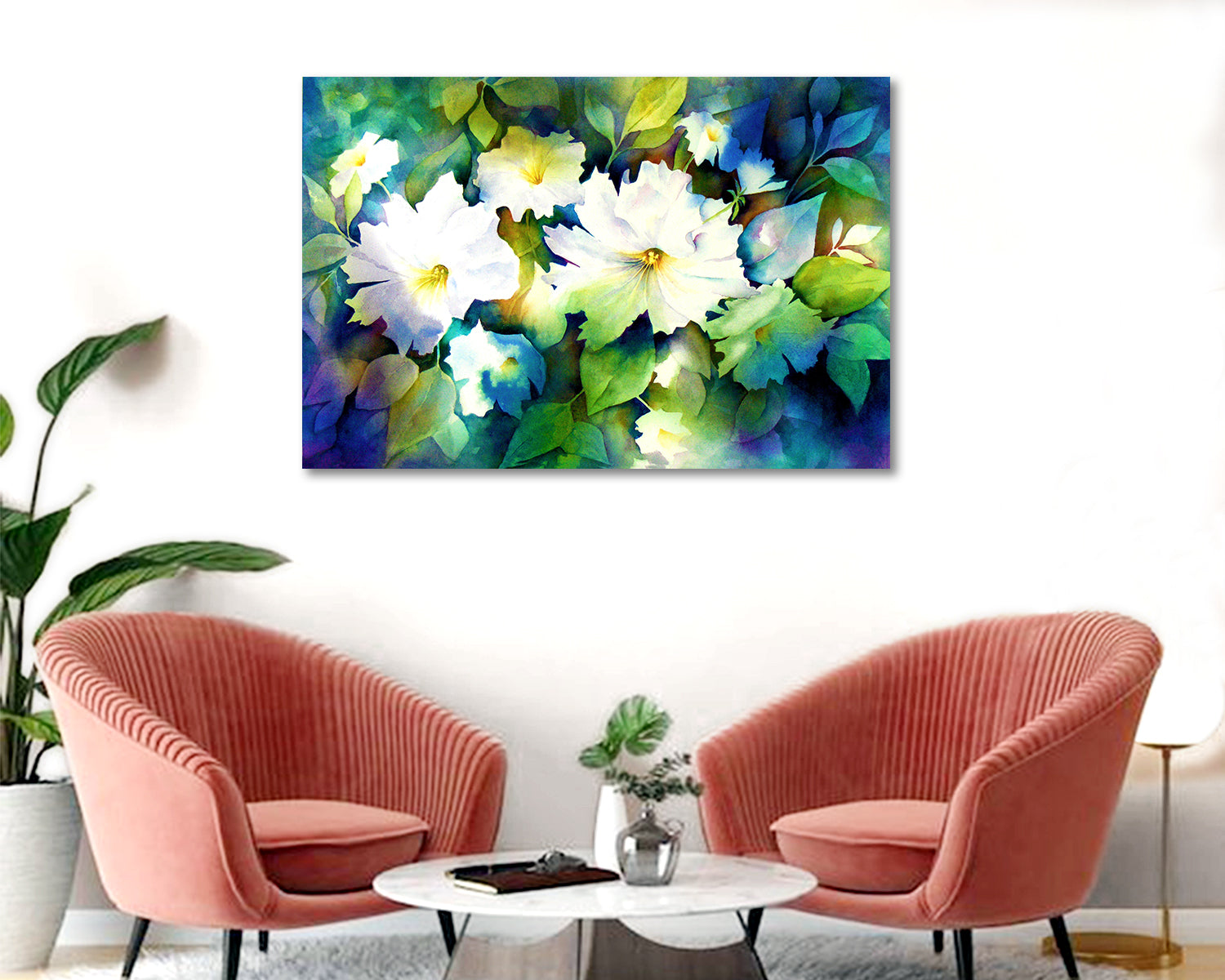 Pretty Flowers - Unframed Canvas Painting