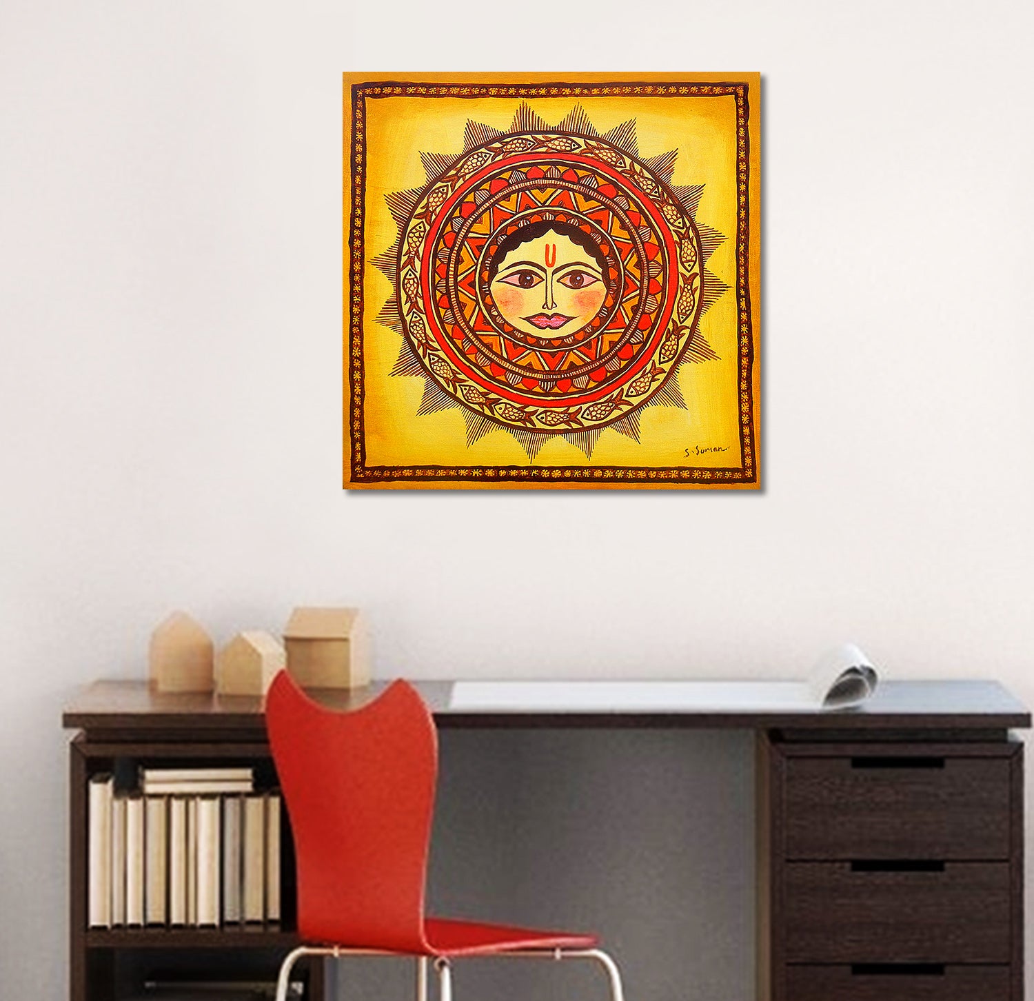 The Sun God - Unframed Canvas Painting
