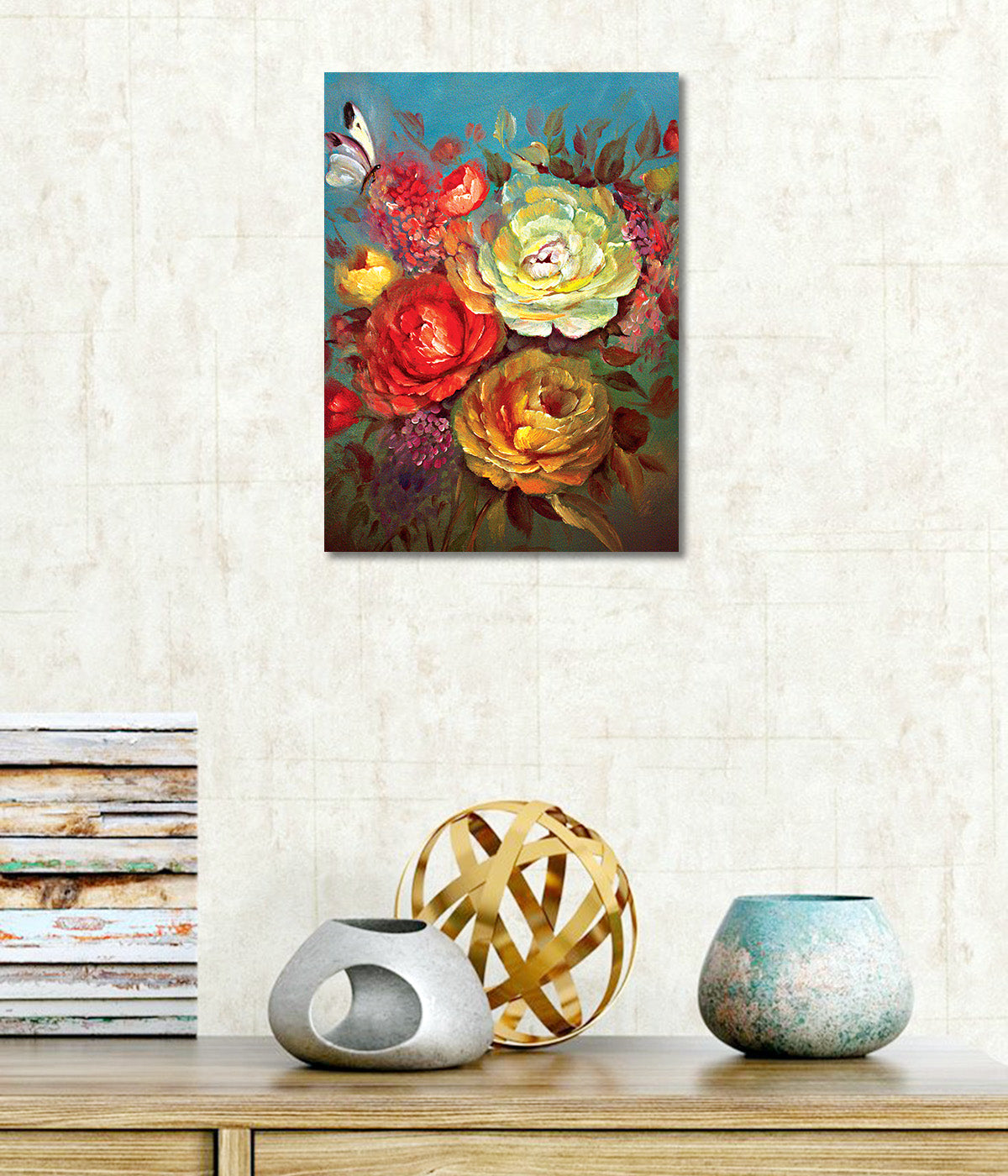 Gorgeous Flowers - Unframed Canvas Painting