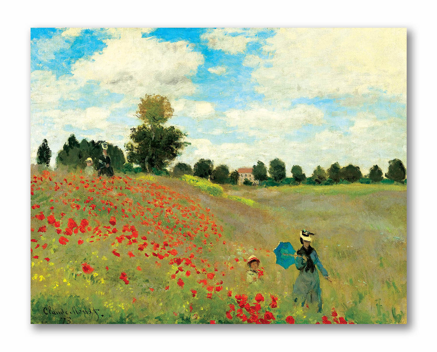 Les Coquelicots - Unframed Canvas Painting