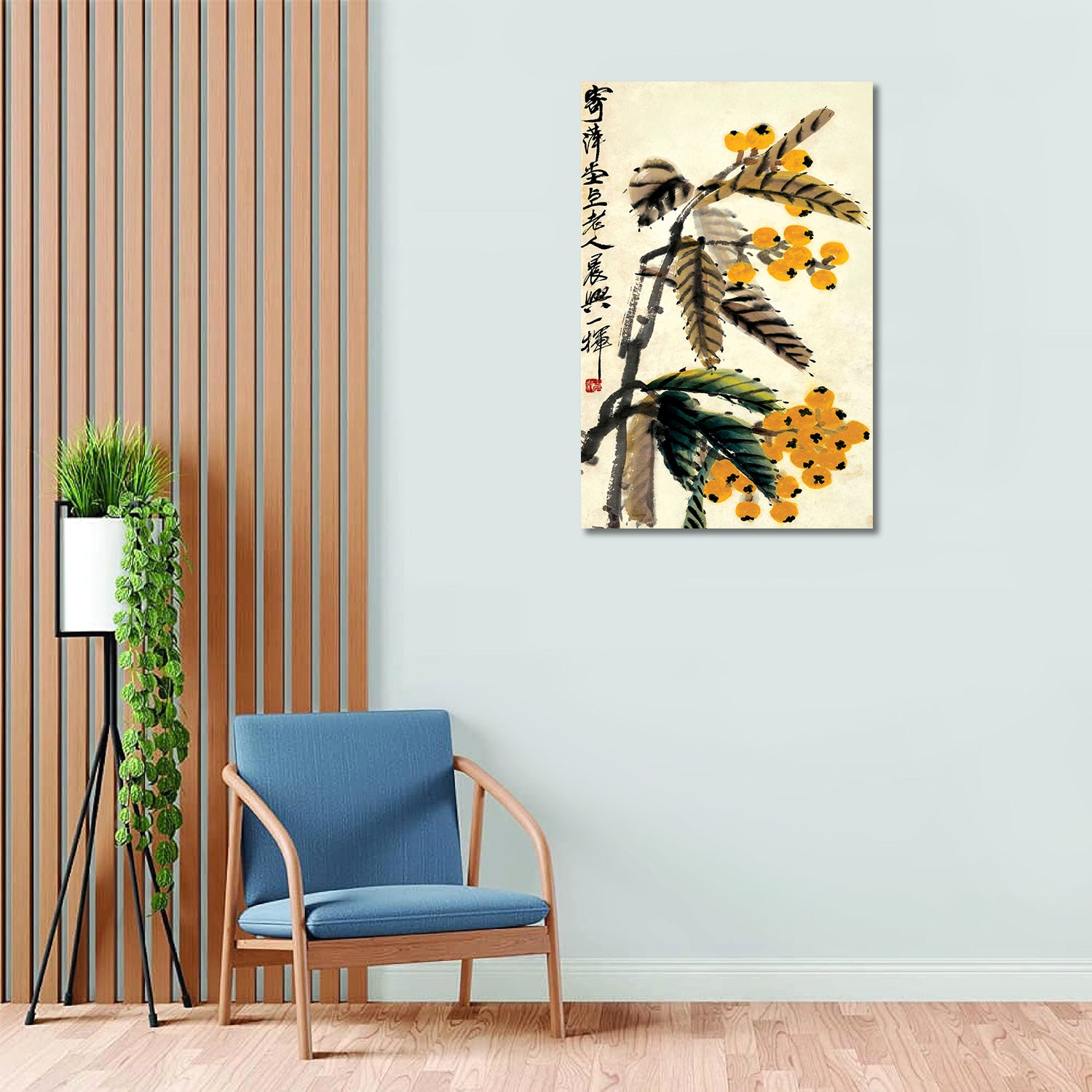 Japanese Art The evergreen tree - Unframed Canvas Painting
