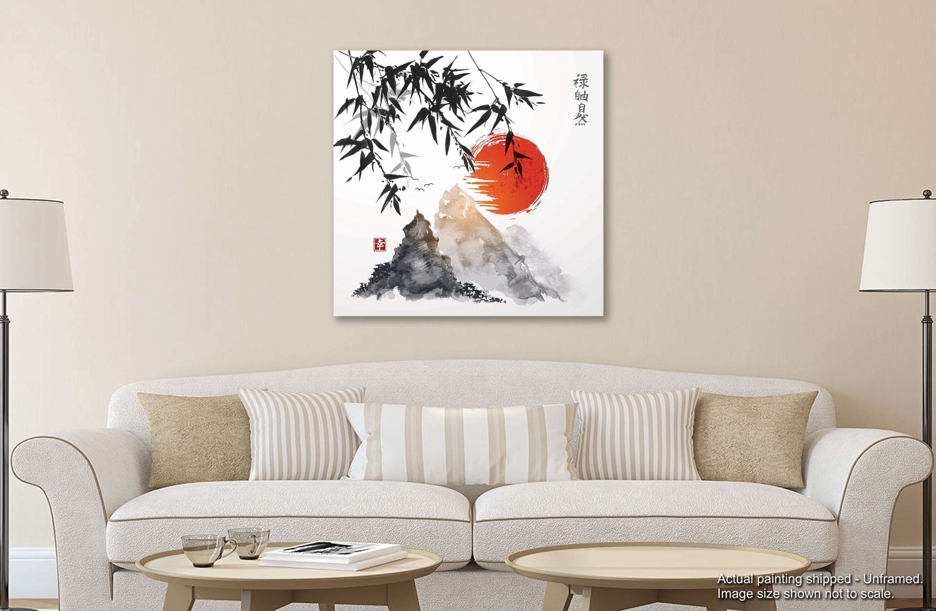 The Rising Sun - Unframed Canvas Painting