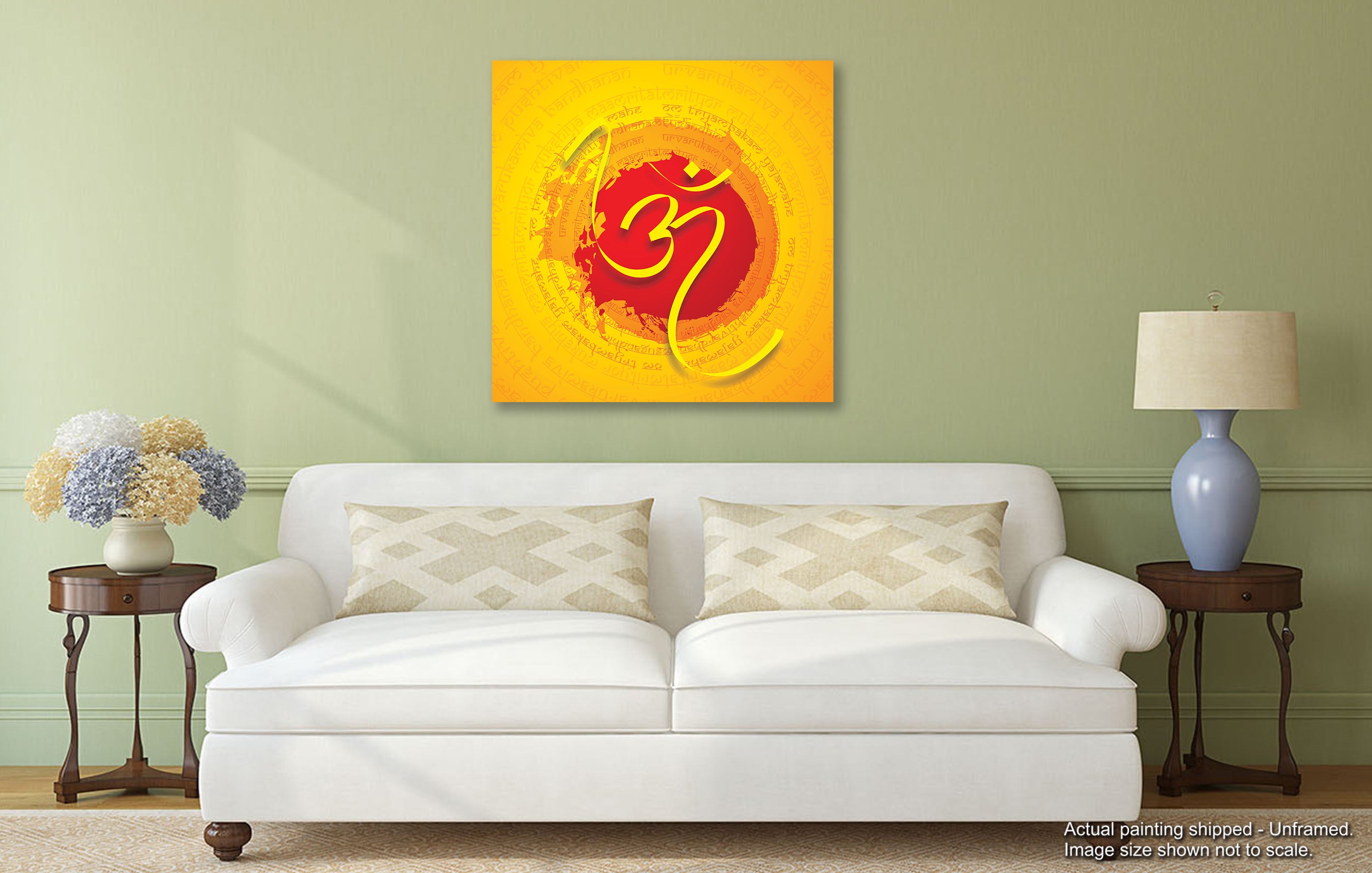 The Holy OM - Unframed Canvas Painting