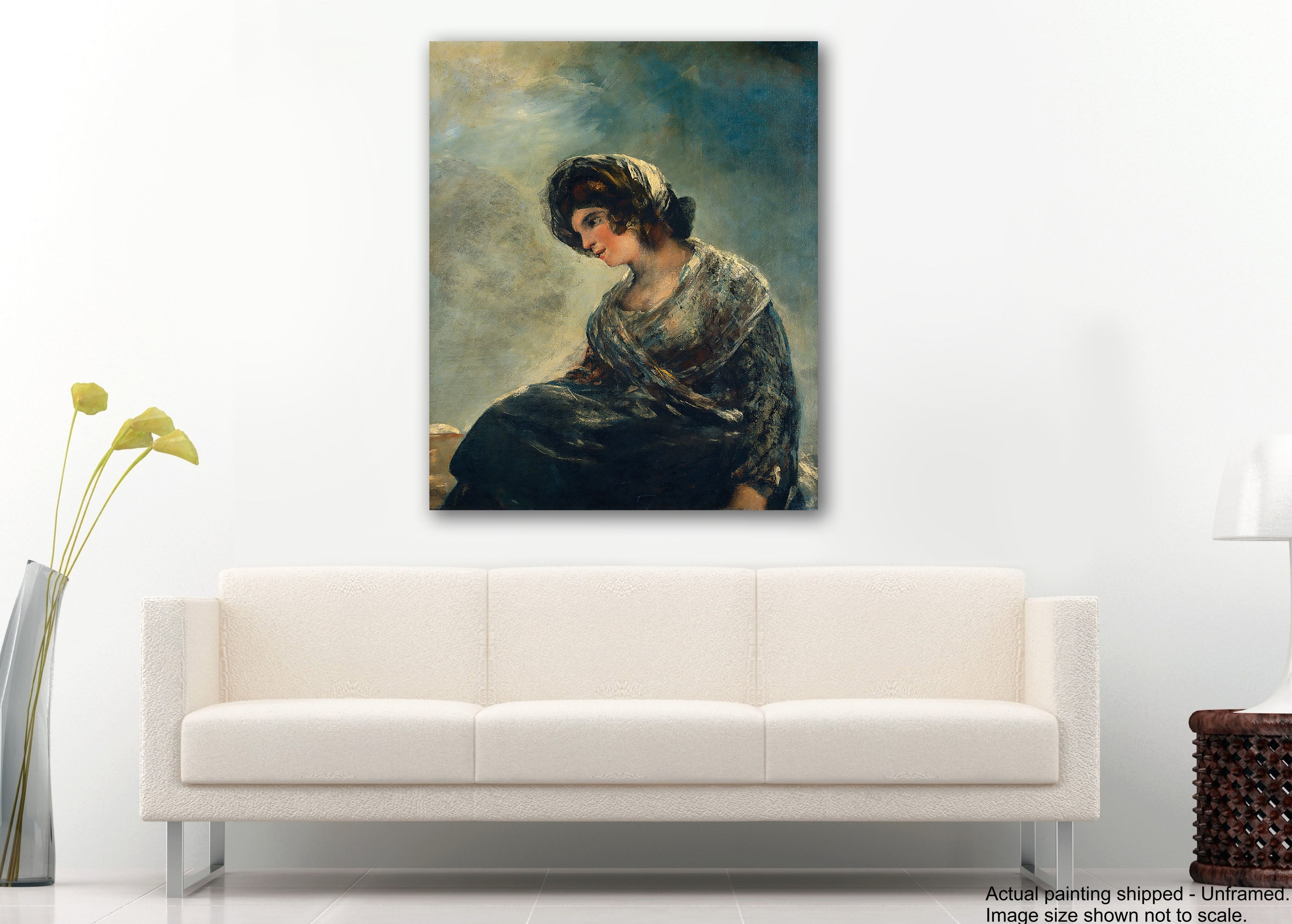 The Milkmaid of BordeauX - Unframed Canvas Painting