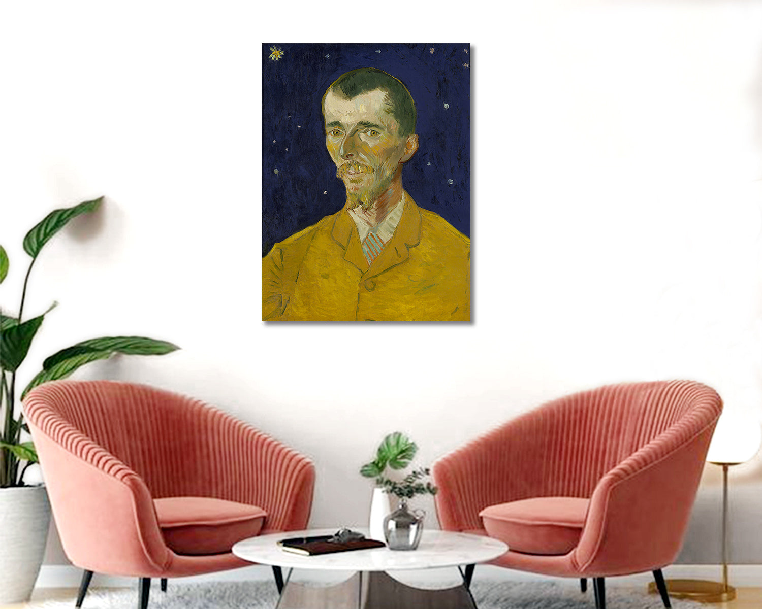 The Poet Against a Starry Sky - Unframed Canvas Painting