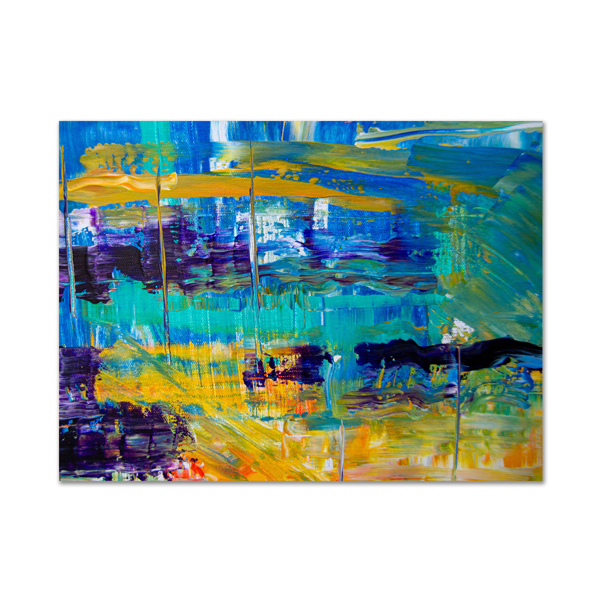 Blue - Unframed Canvas Painting