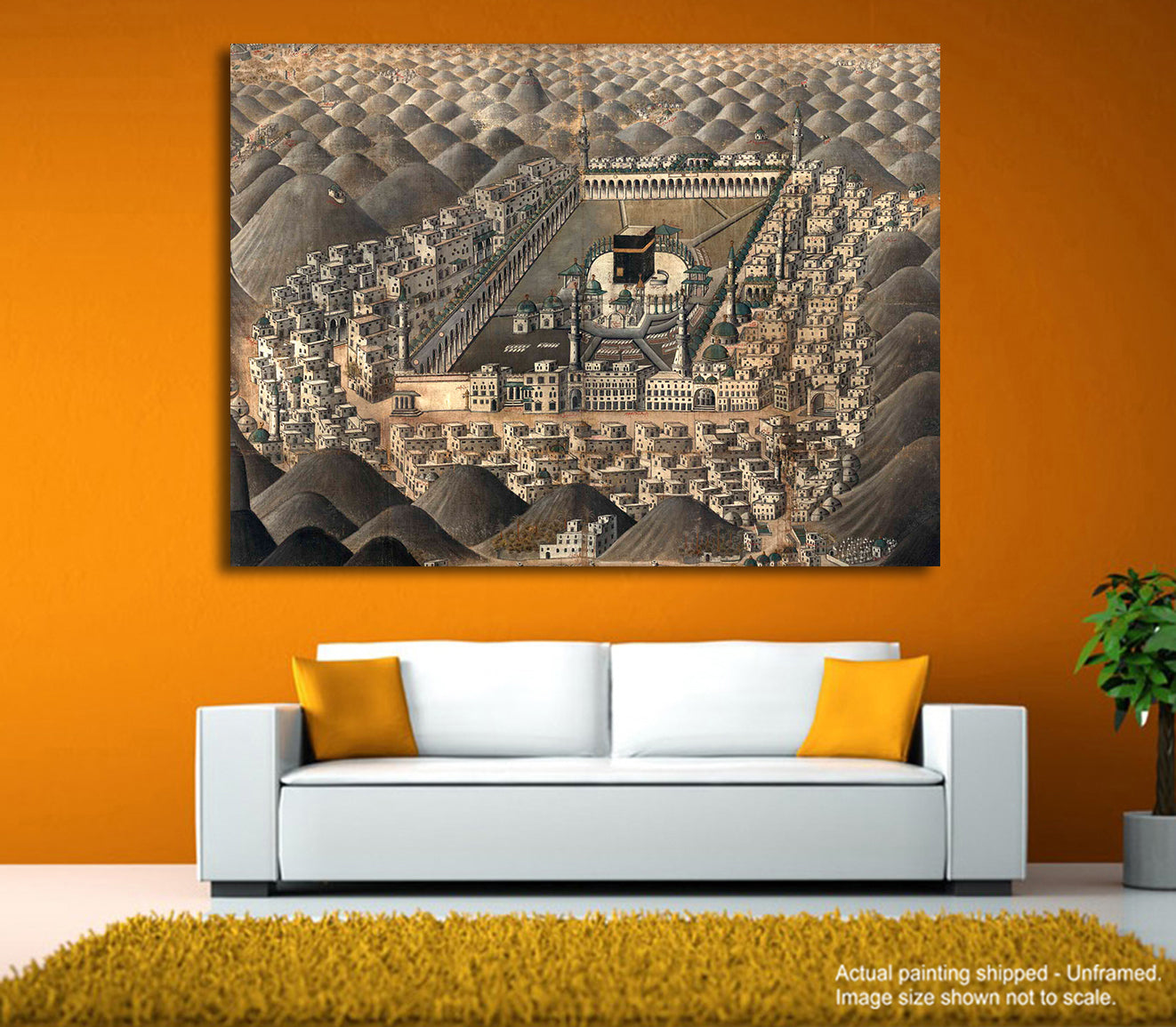 The Holy Place of Islam - Unframed Canvas Painting