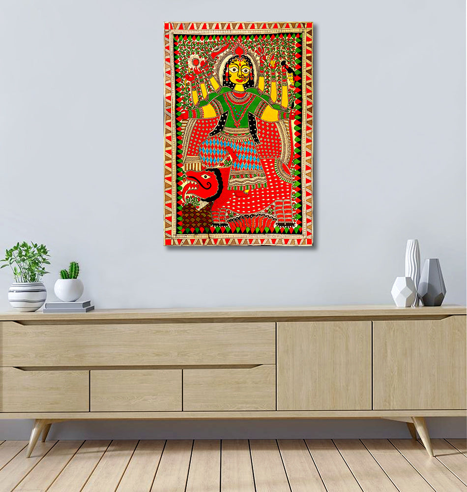 Maa Kali - Unframed Canvas Painting