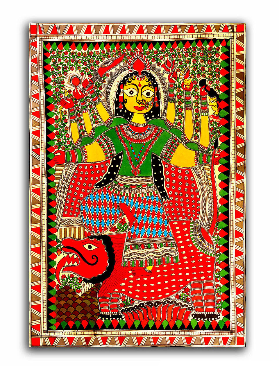 Maa Kali - Unframed Canvas Painting