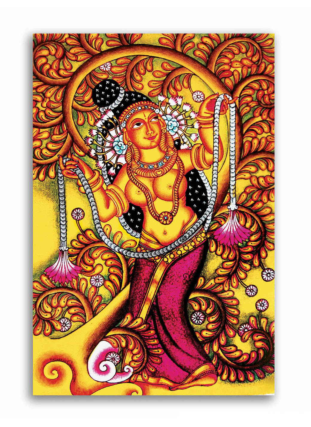 Apsara - Unframed Canvas Painting