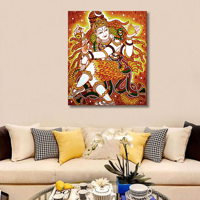 Shiva Mahadev - Unframed Canvas Painting