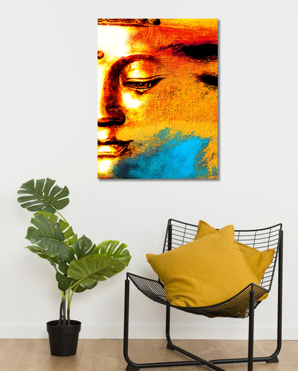Buddhism Paintings - Unframed Canvas Painting
