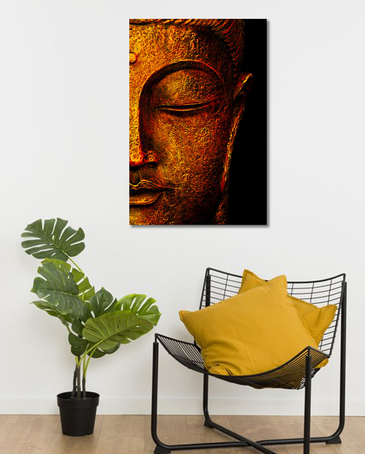 Lord Buddha - Unframed Canvas Painting