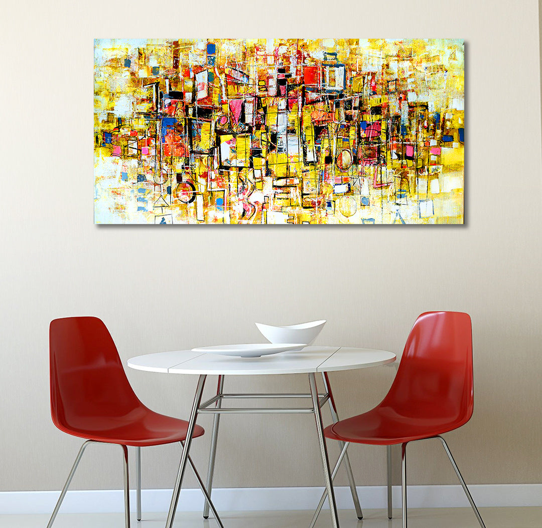 Squares Up - Unframed Canvas Painting
