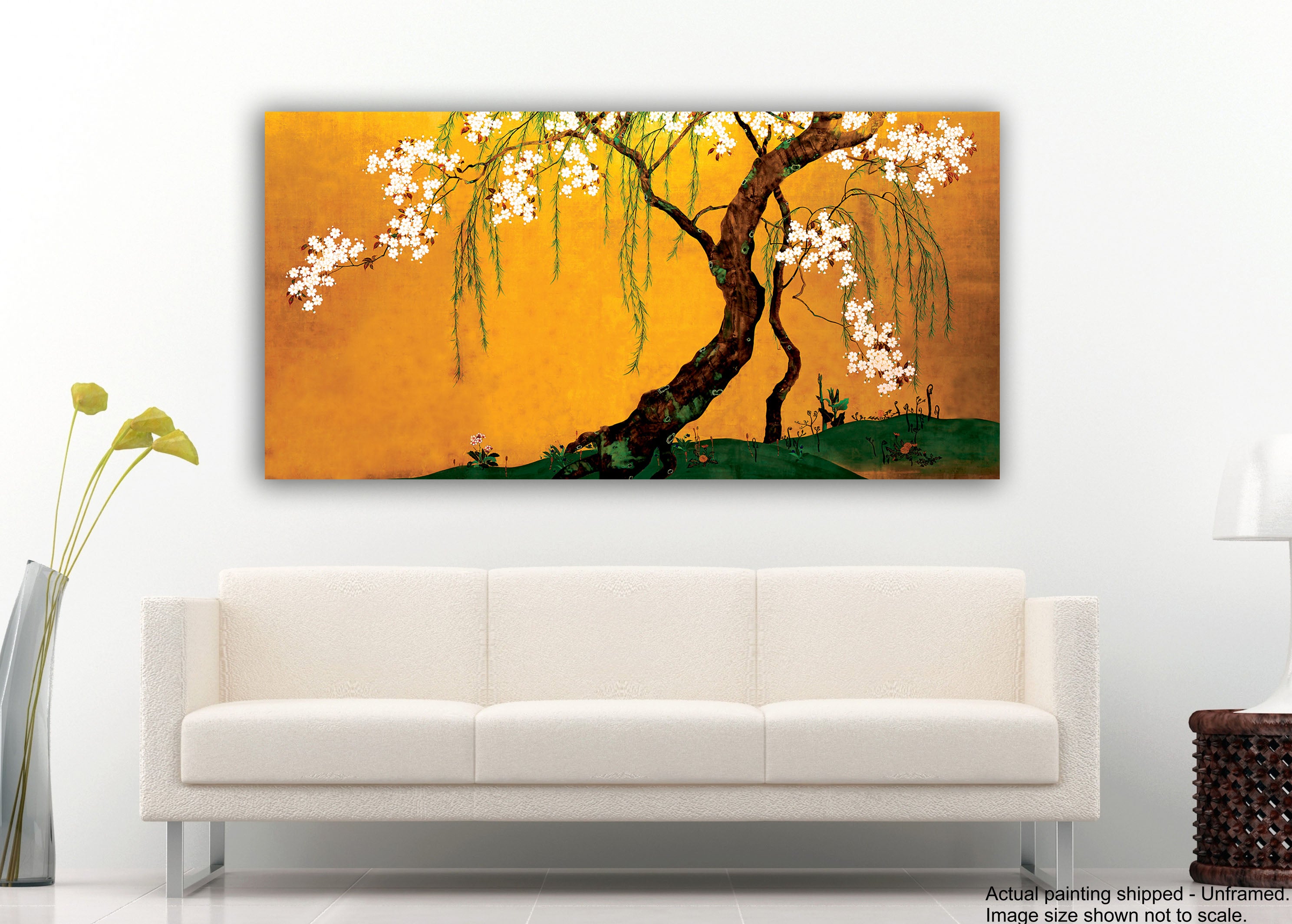 Japanese Blossom - Unframed Canvas Painting
