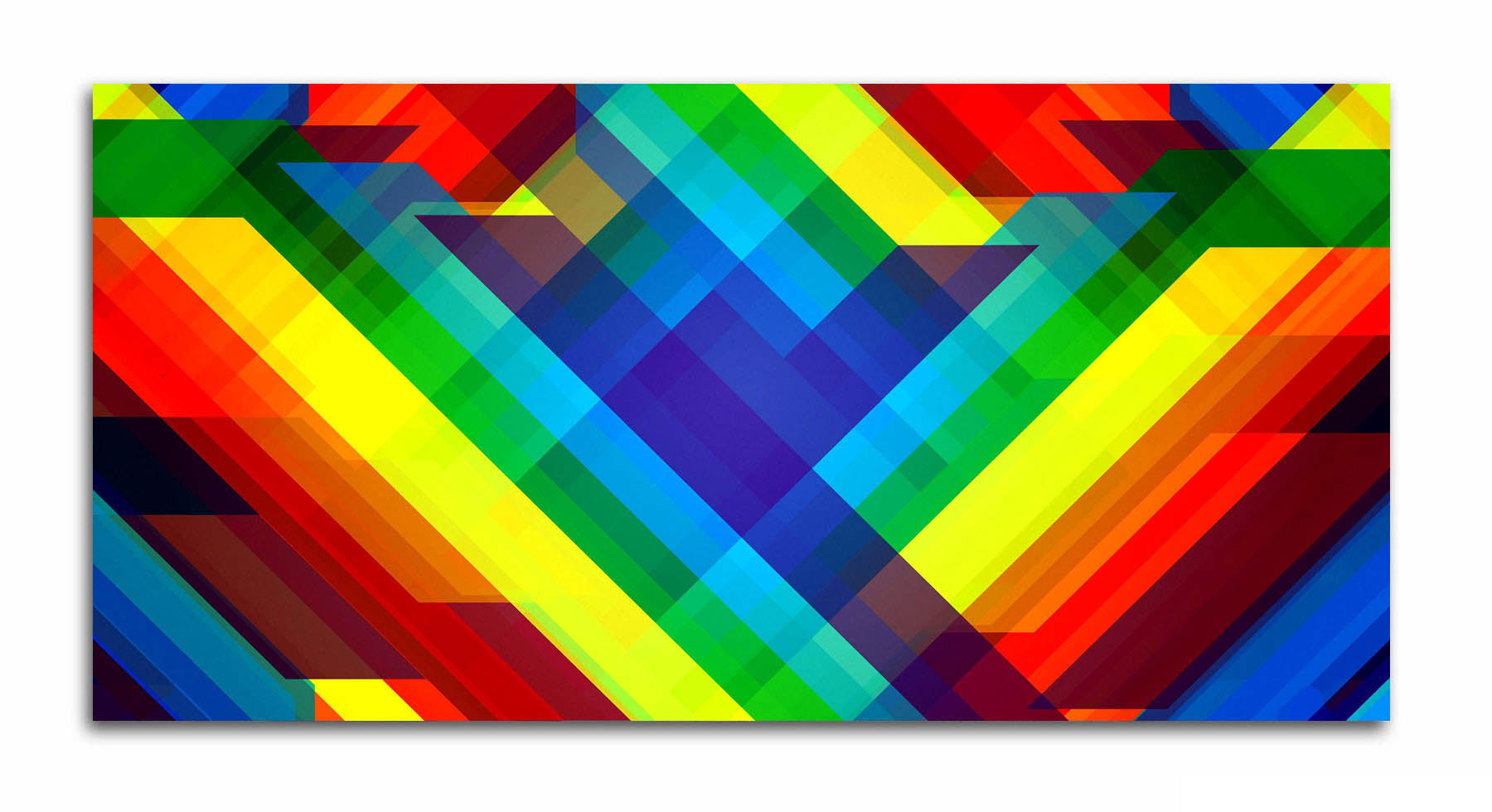 Rainbow Colors - Unframed Canvas Painting