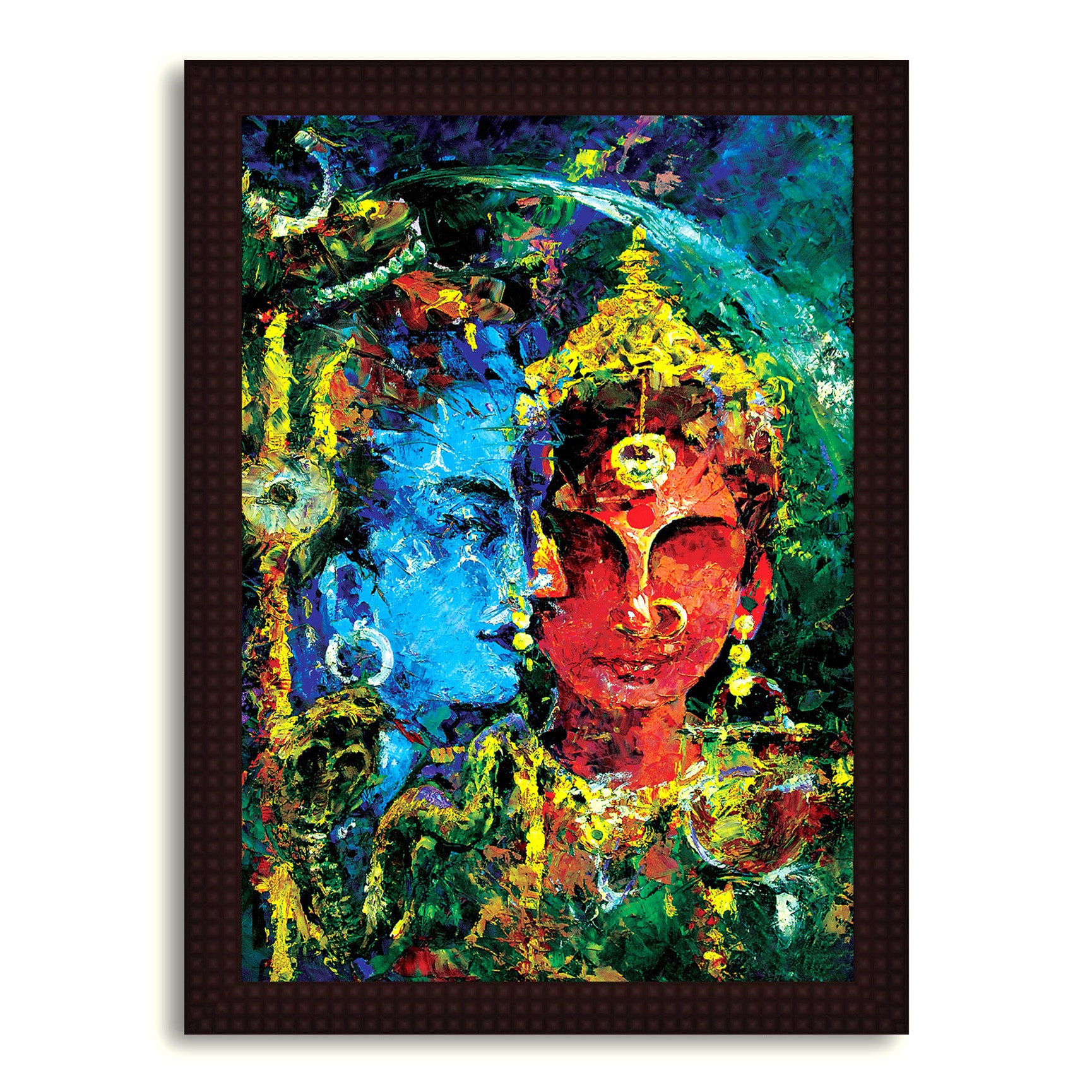The Lord Shiva Nataraja- Canvas Painting - Framed
