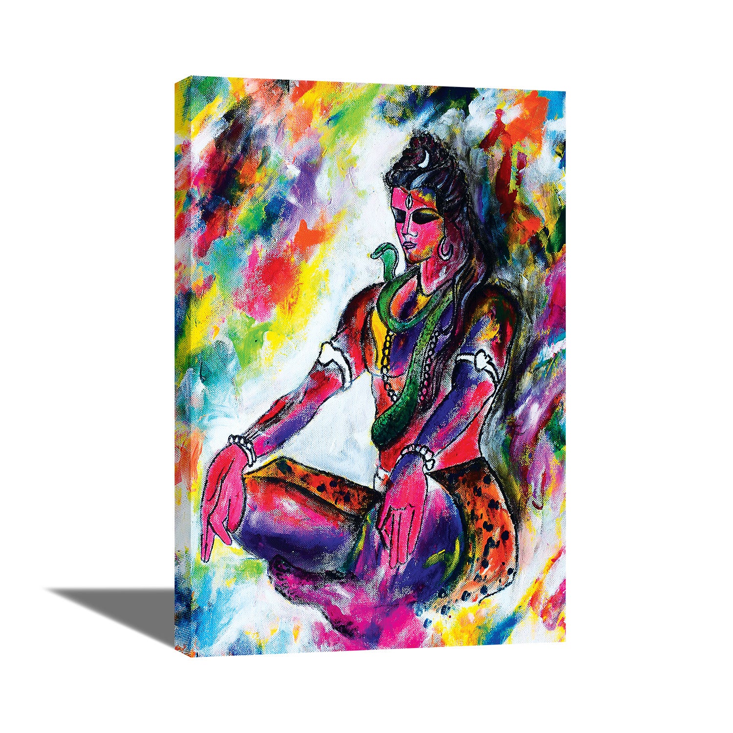 Devesh Lord Shiva - Canvas Painting - Framed