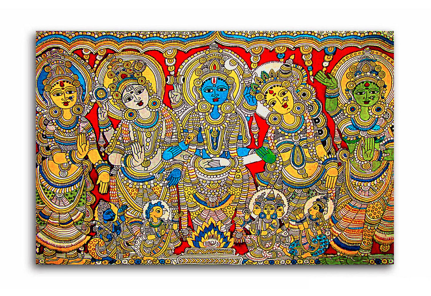 Jai Shri Krishna  - Canvas Painting - Unframed