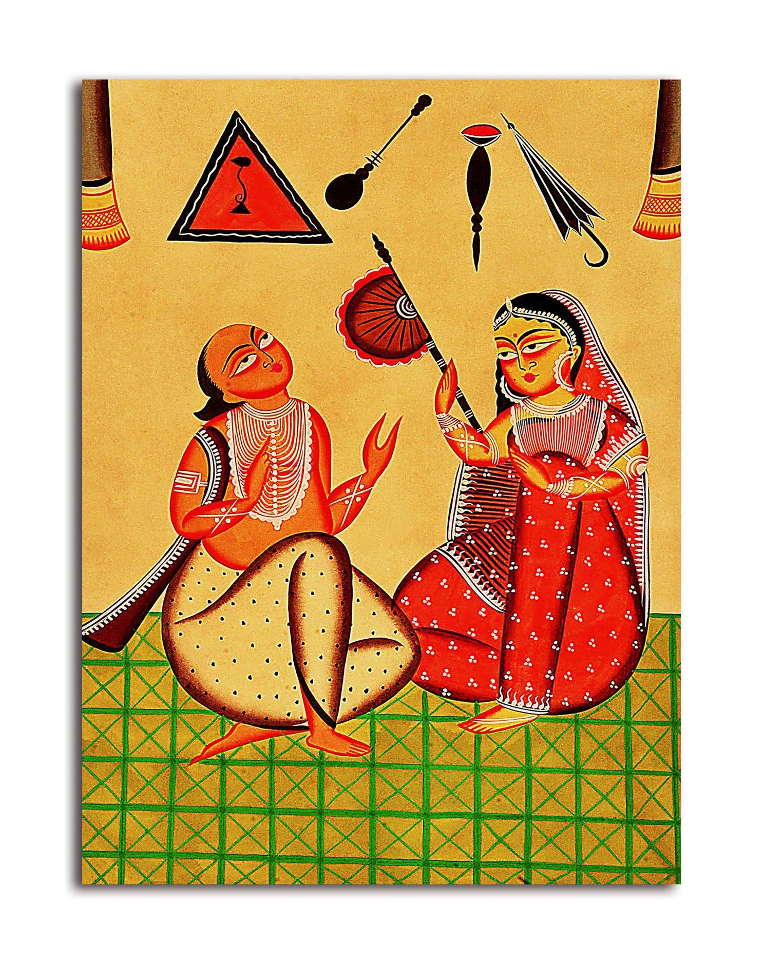Bengali Couple - Unframed Canvas Painting