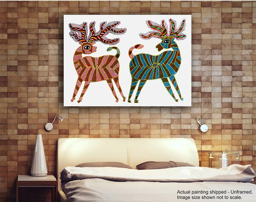 Two Deers In The Forest