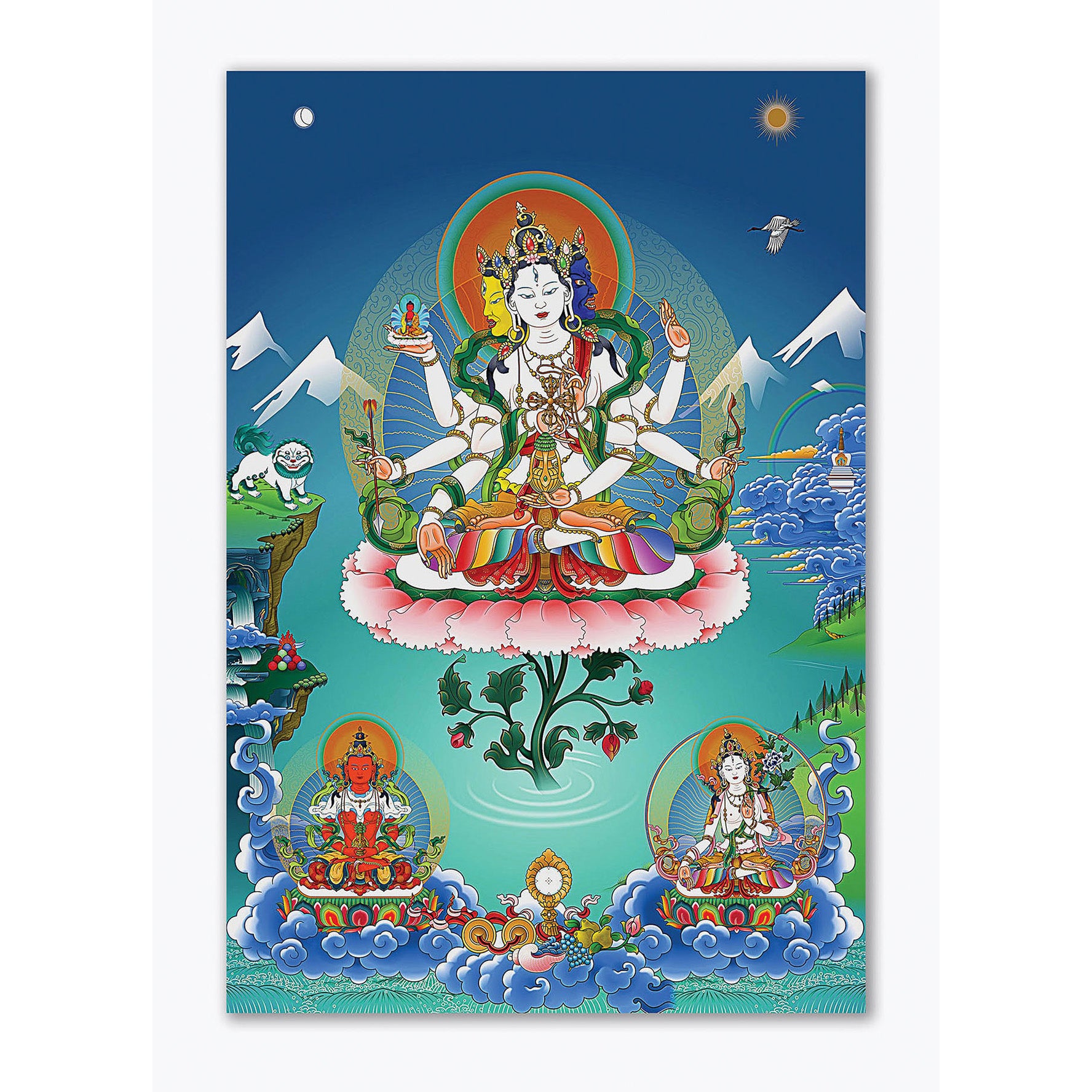 Lord Avalokiteshvara In Heaven