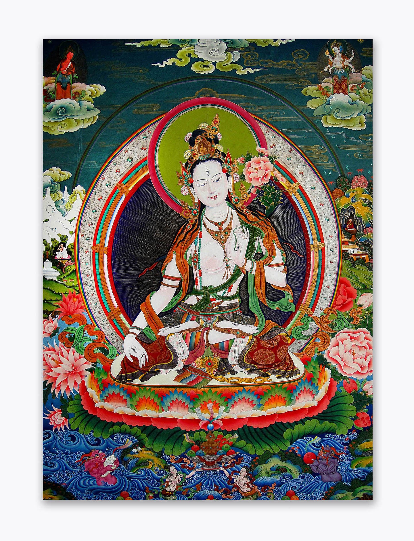 Tara Goddess  - Canvas Painting - Unframed