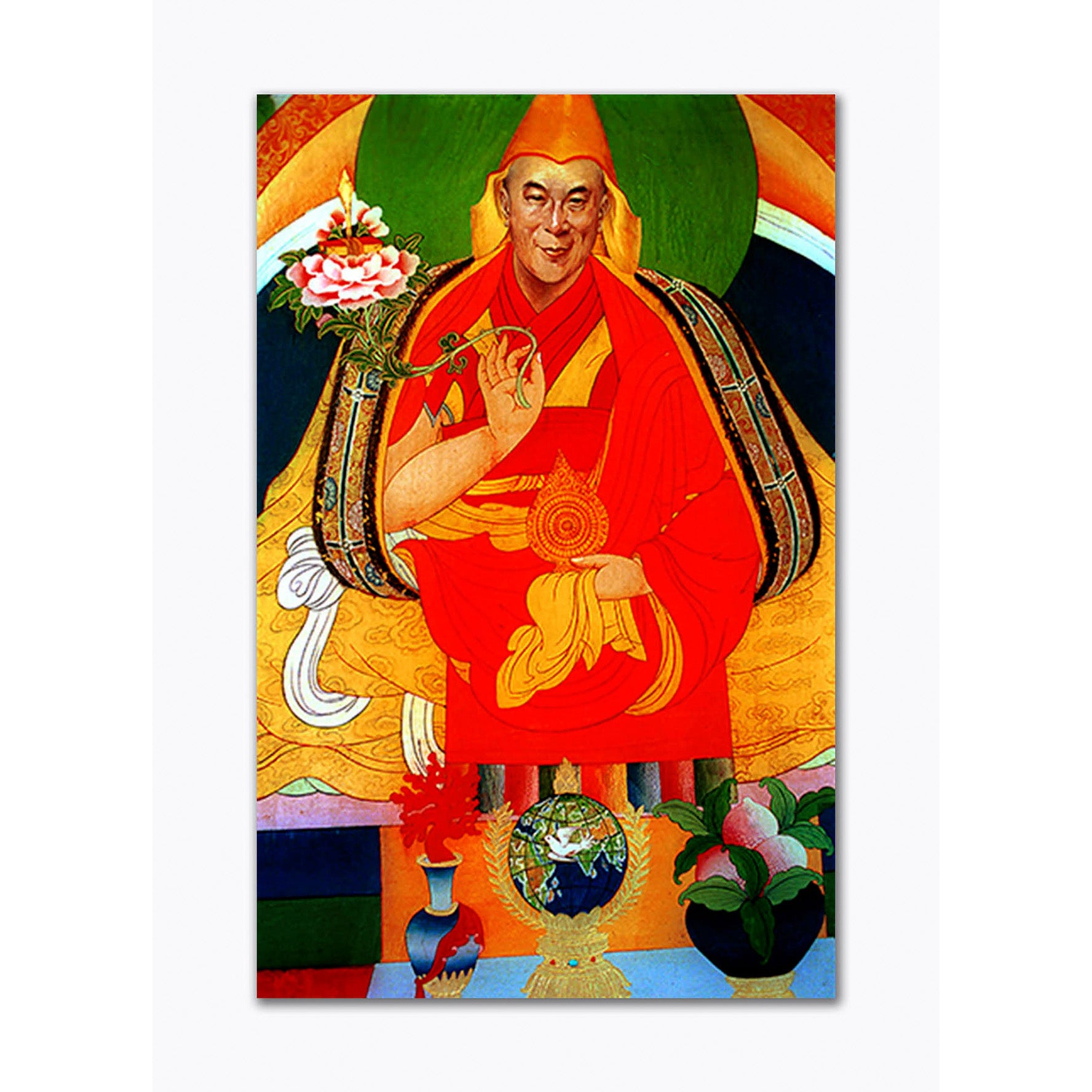 Dorje Shugden with Flower
