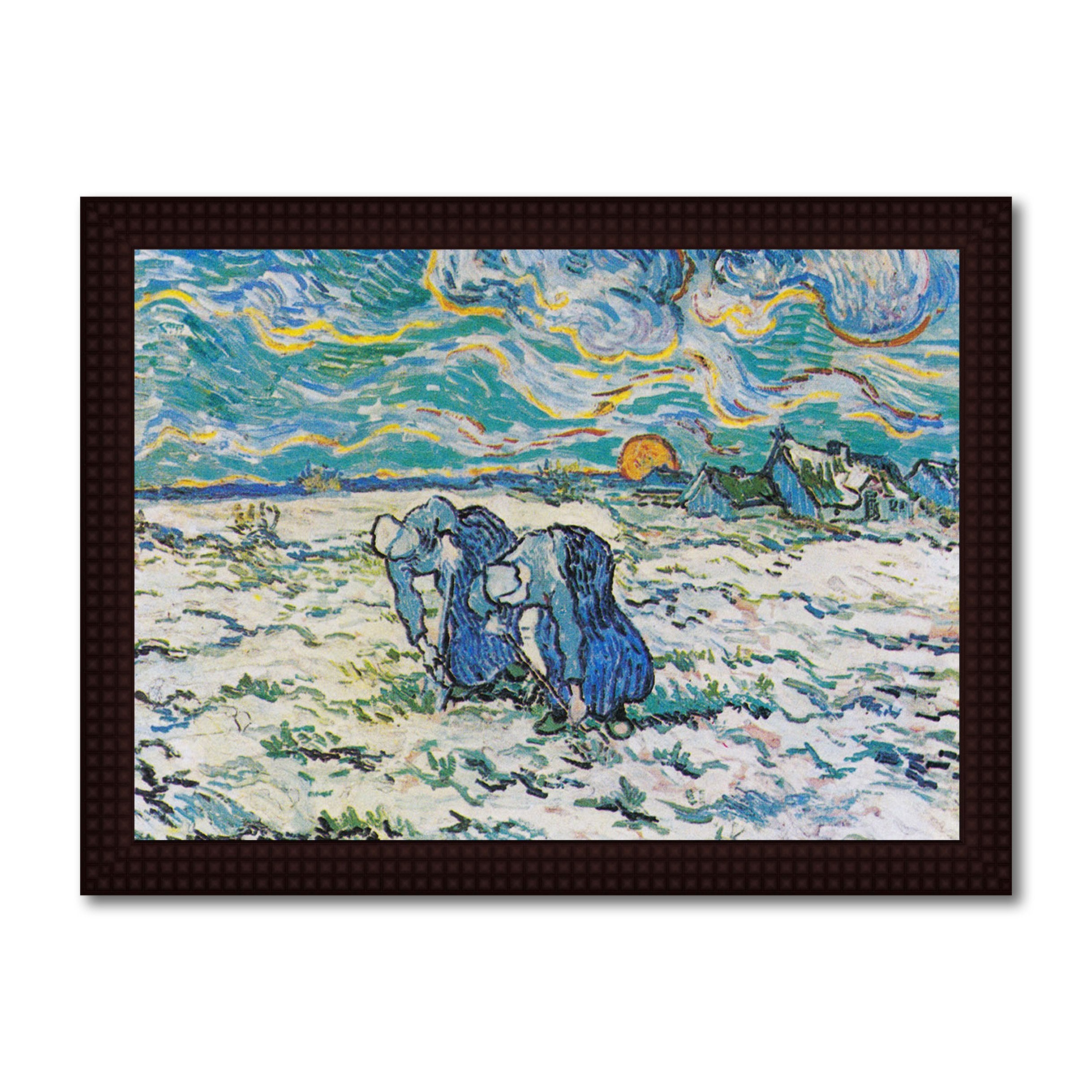 Two Peasant Women Digging in a Snow