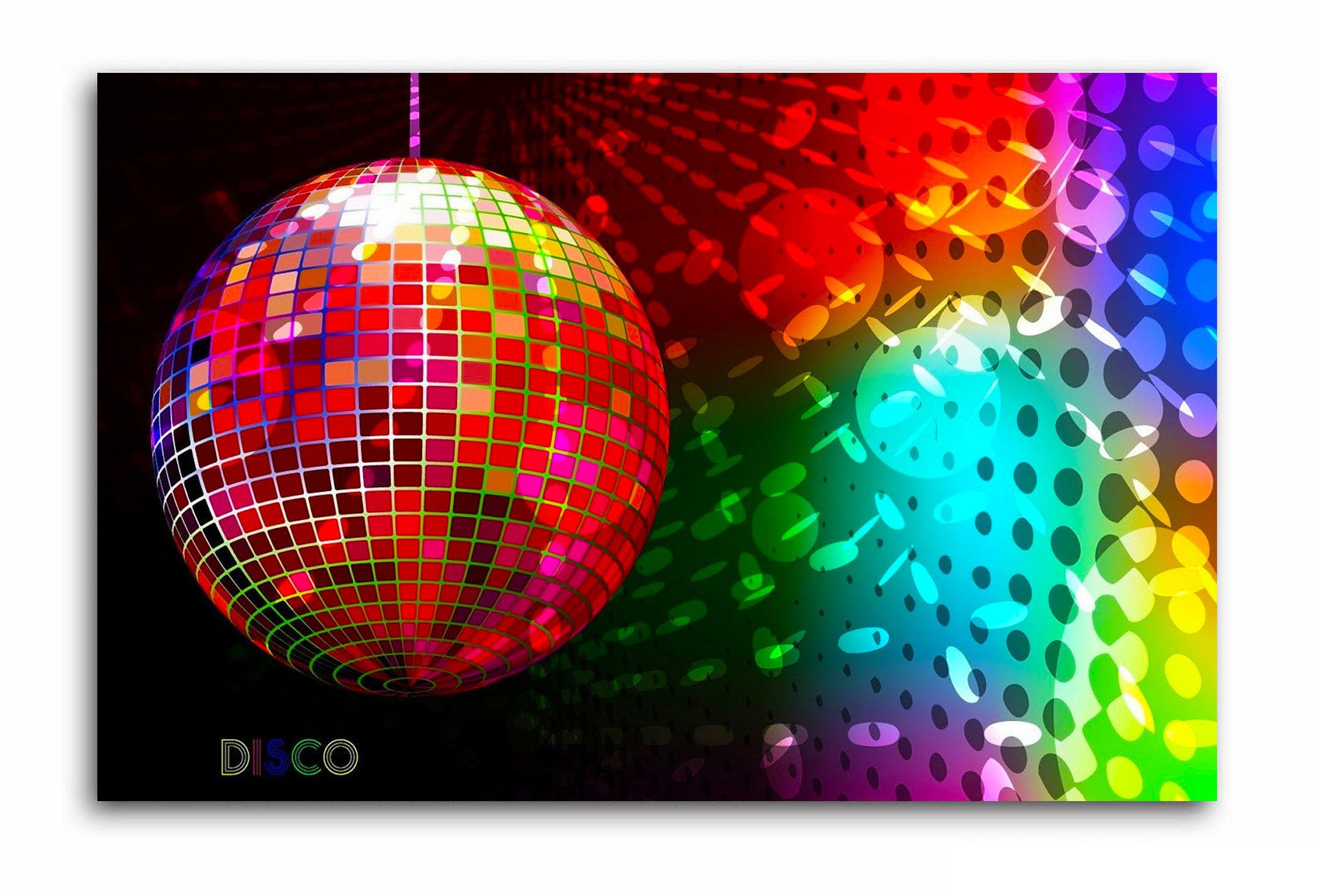 Shiny Disco Ball - Unframed Canvas Painting