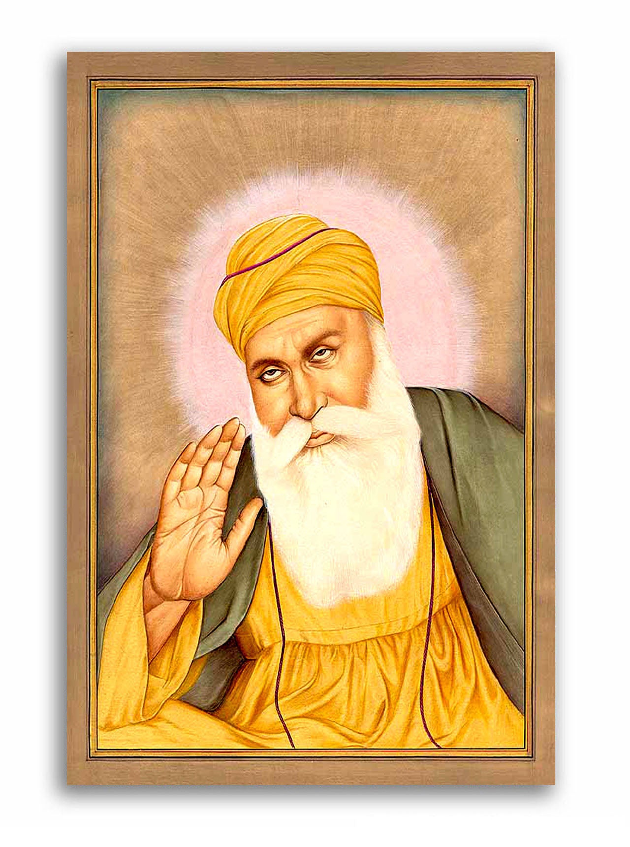 Guru Nanak dev ji  - Canvas Painting - Unframed