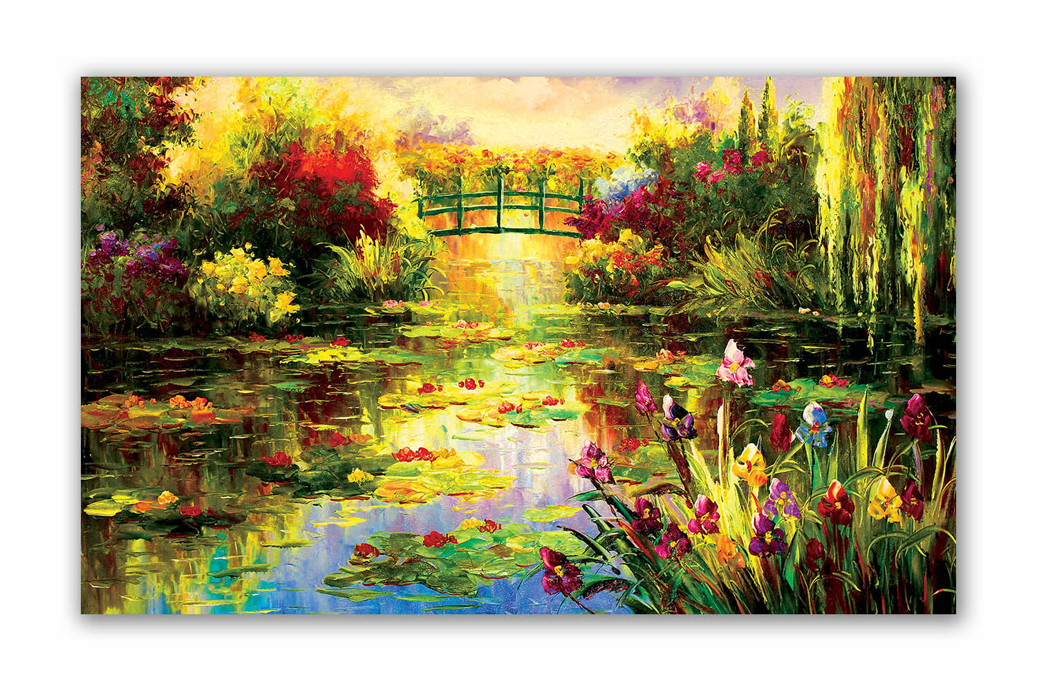 Beautiful Pond  - Canvas Painting - Unframed