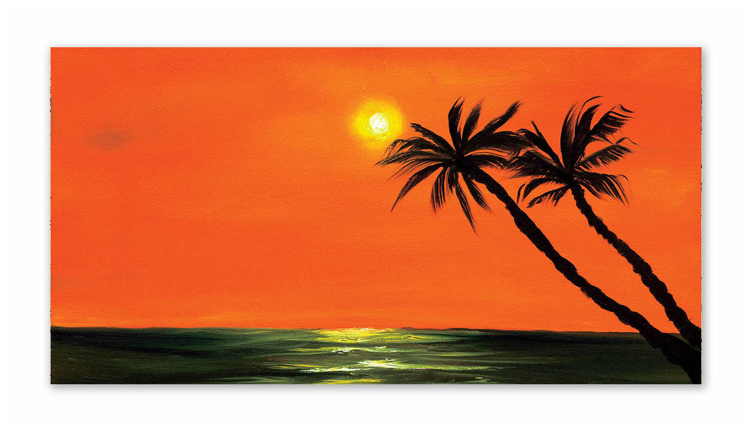 Beautiful Sun Rise  - Canvas Painting - Unframed