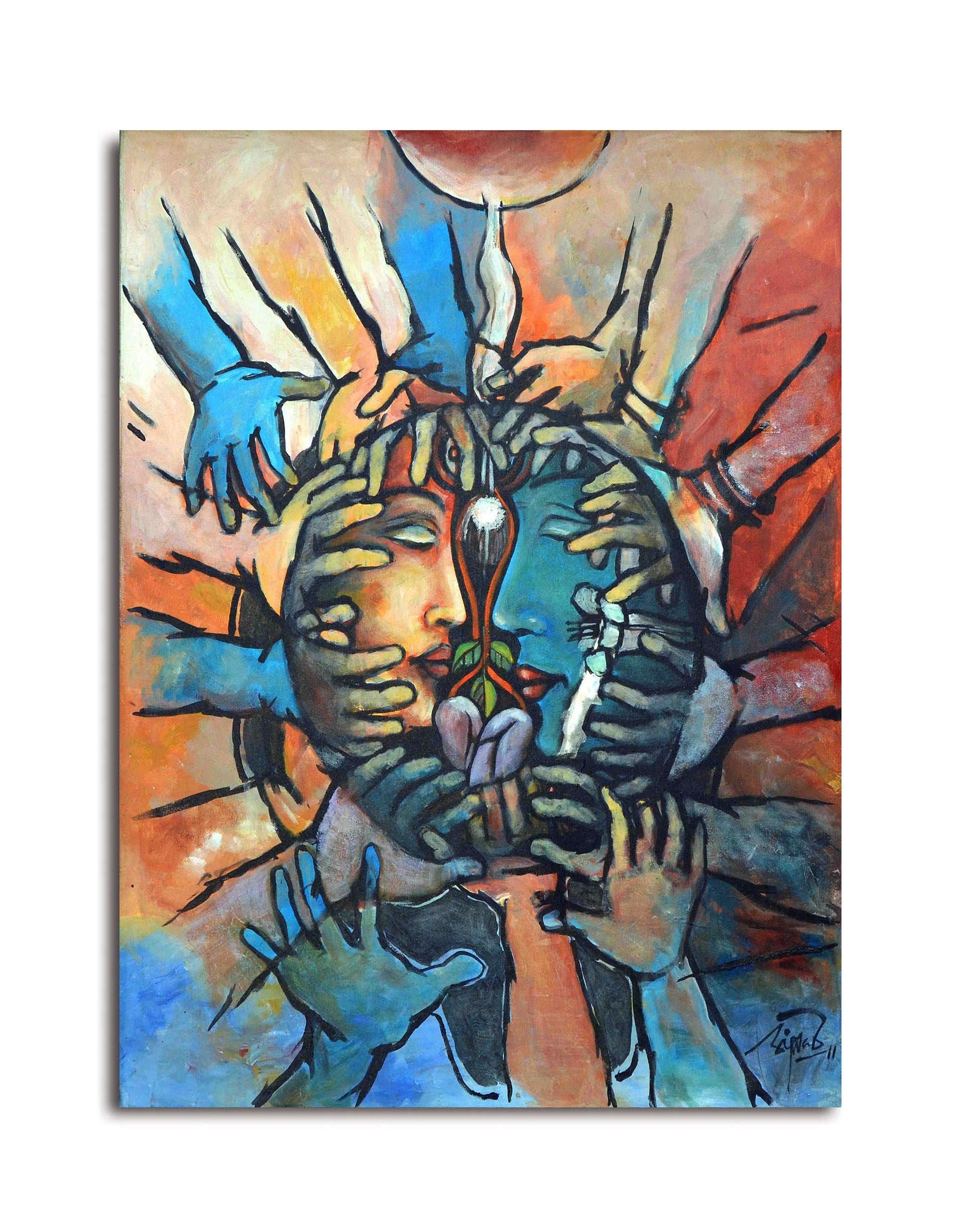 One Love - Unframed Canvas Painting