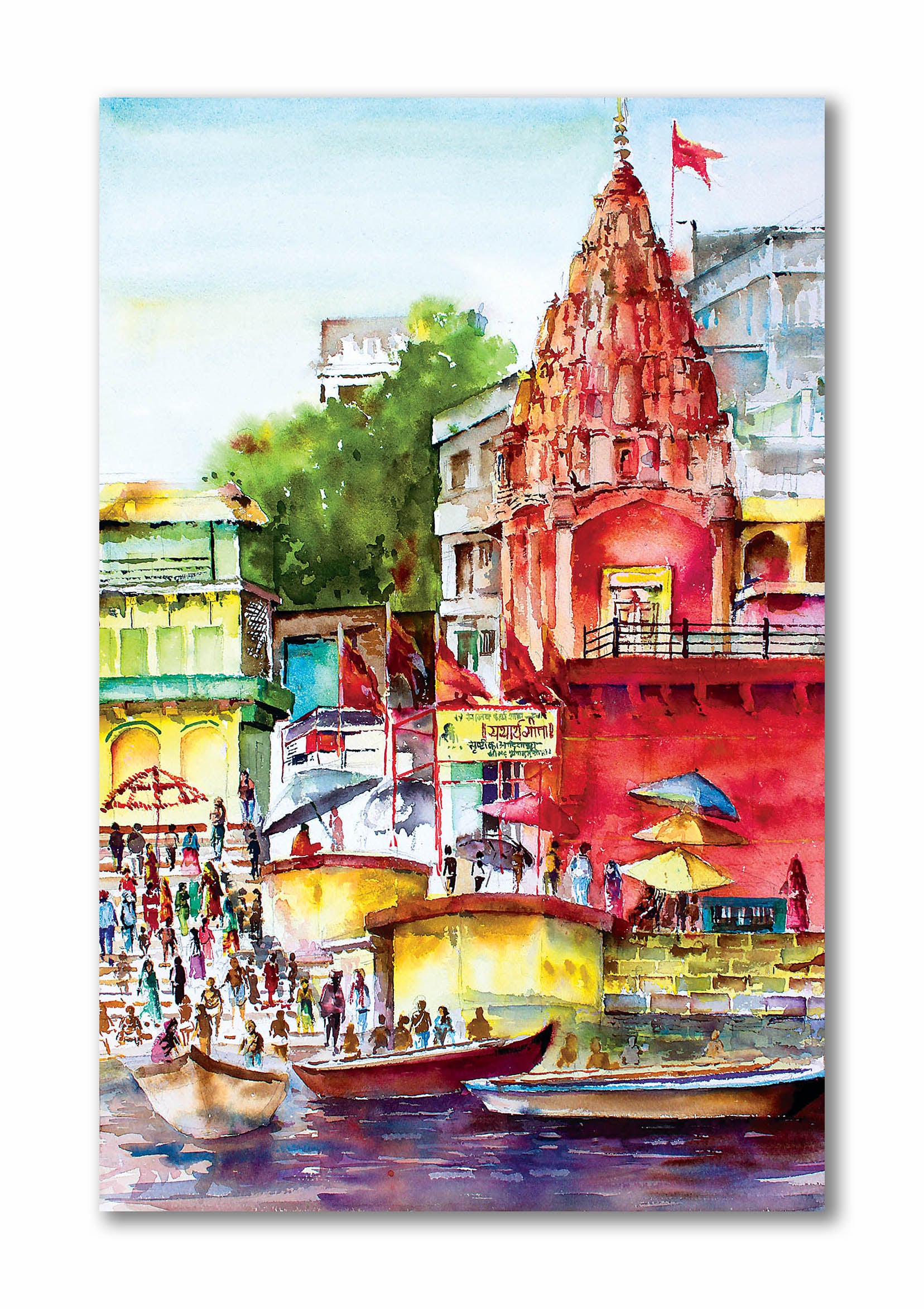 Banaras Diaries  - Canvas Painting - Unframed